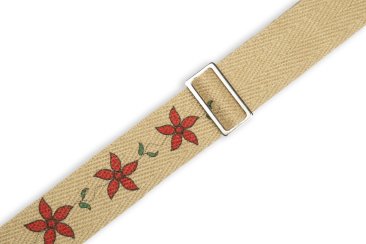 Levy's MH8P-012 Hemp Flowering Guitar Strap - Metronome Music Inc.
