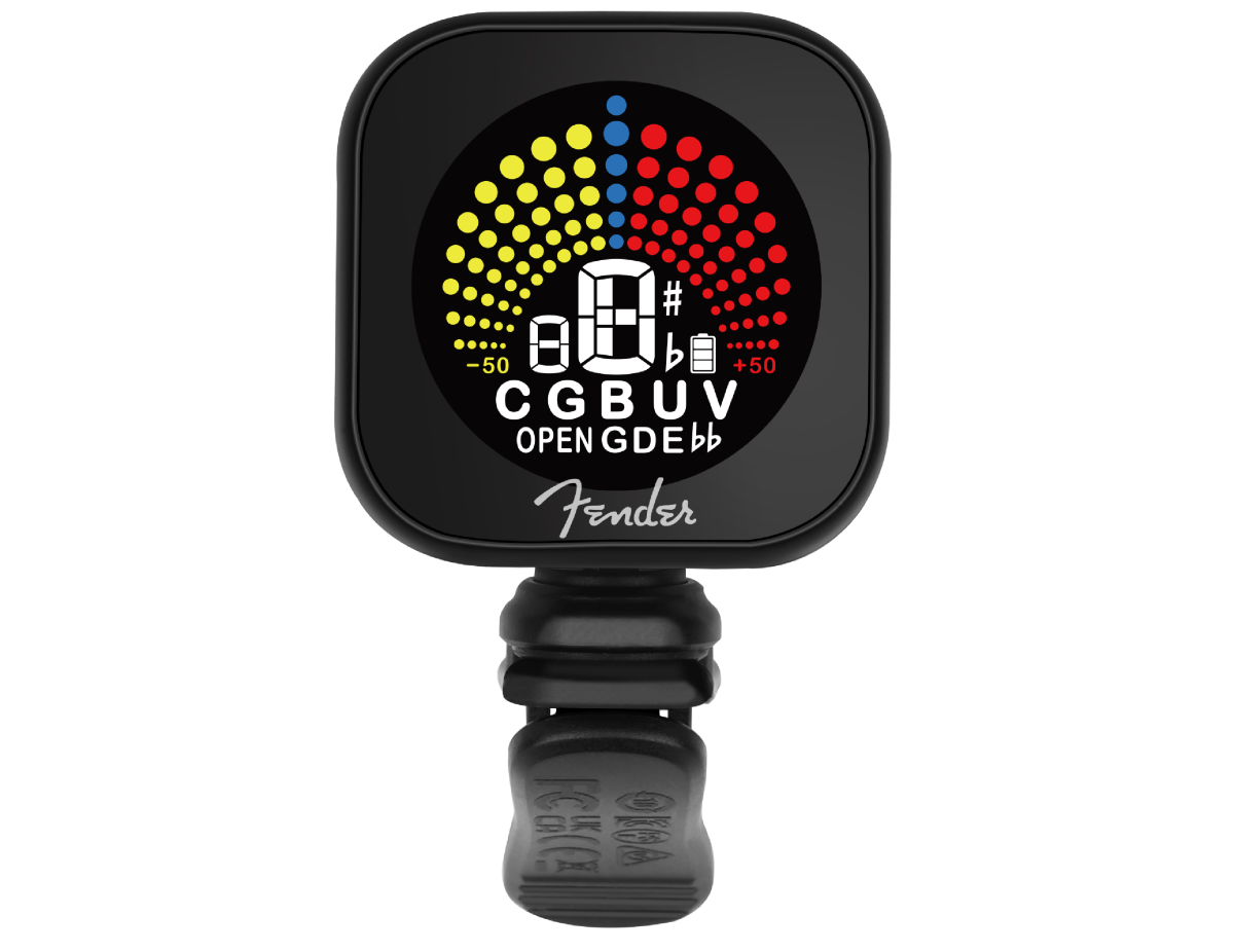 Fender Flash 2.0 Rechargeable Clip-On Tuner - Metronome Music Inc.