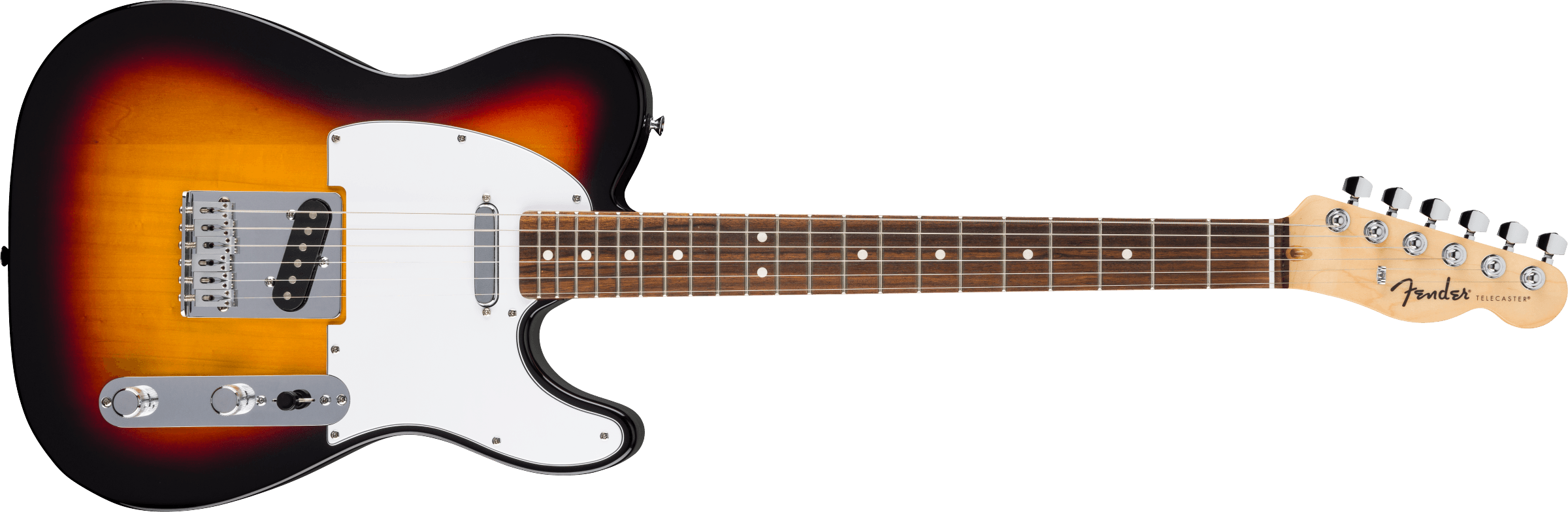 Fender Standard Telecaster, Laurel Fingerboard, White Pickguard, 3-Color Sunburst - Metronome Music Inc.