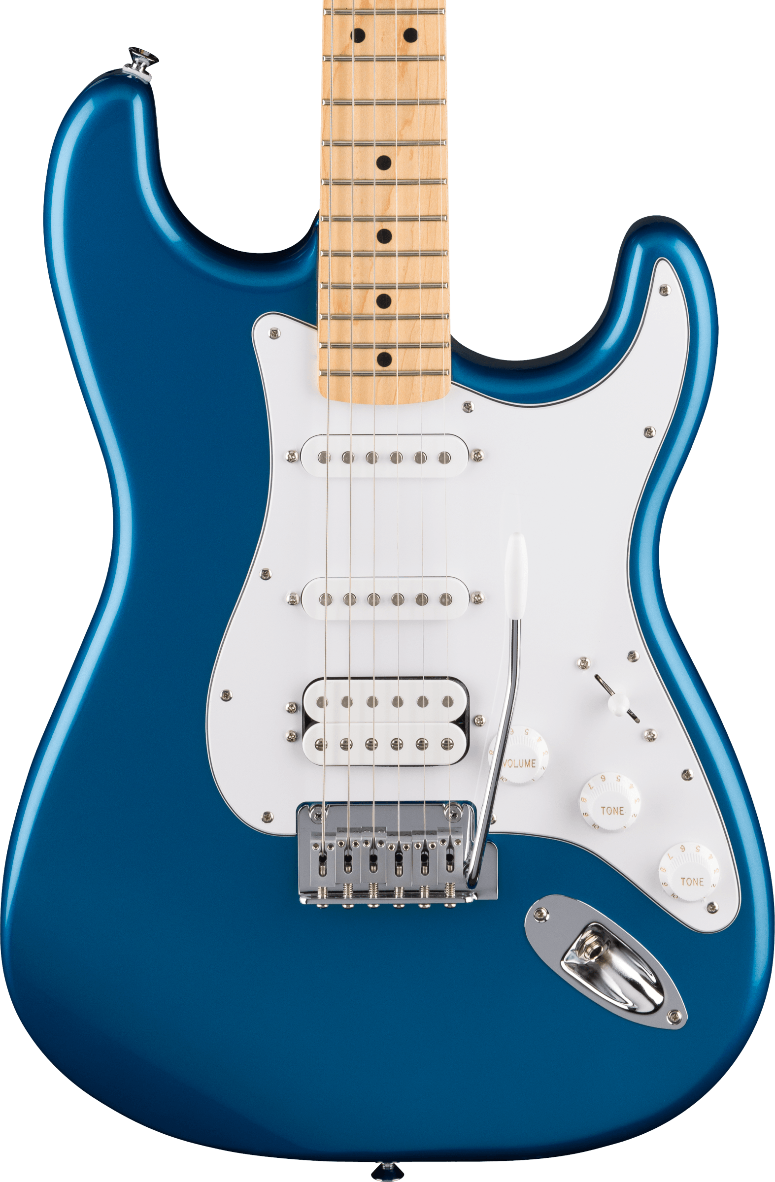 Fender Standard Stratocaster HSS, Maple Fingerboard, White Pickguard, Aqua Marine Metallic - Metronome Music Inc.