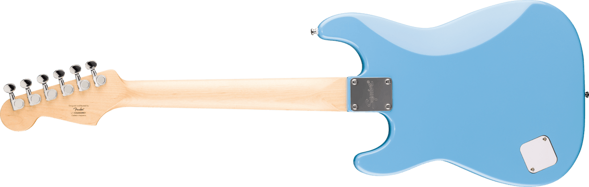 Squier Mini Stratocaster Maple Fingerboard White Pickguard - California Blue