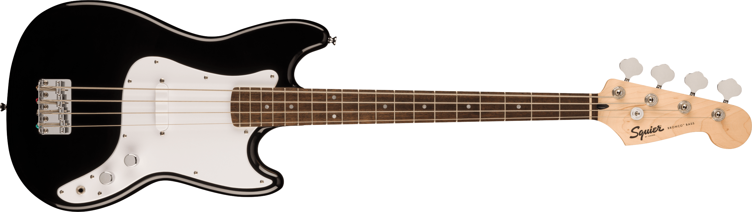 Squier Sonic Bronco Bass, Laurel - Black - Metronome Music Inc.