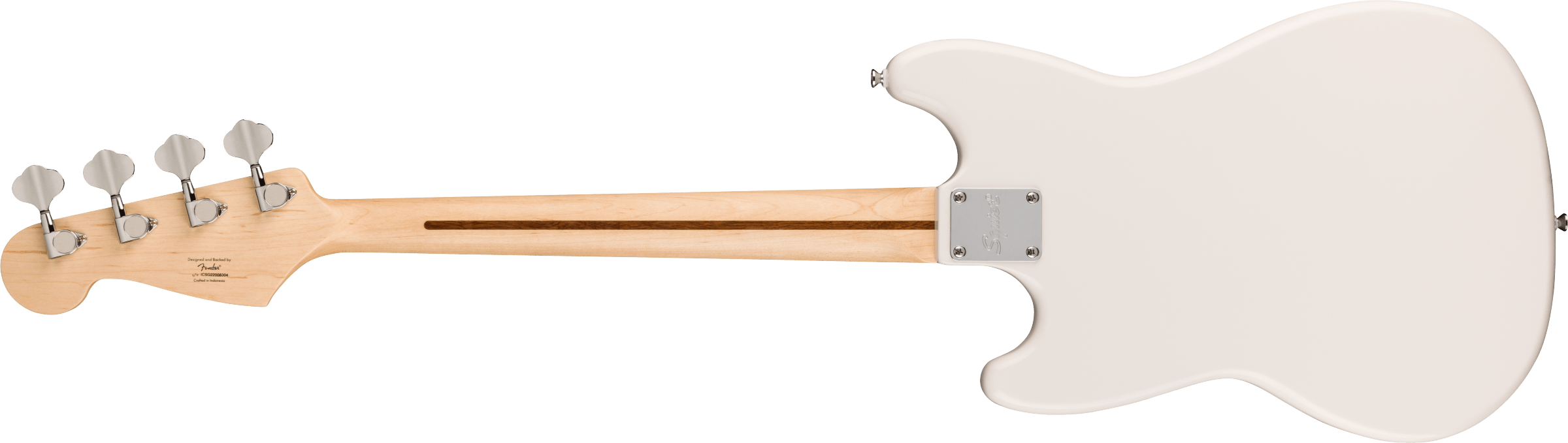 Squier Sonic Bronco Bass, Maple - Arctic White - Metronome Music Inc.