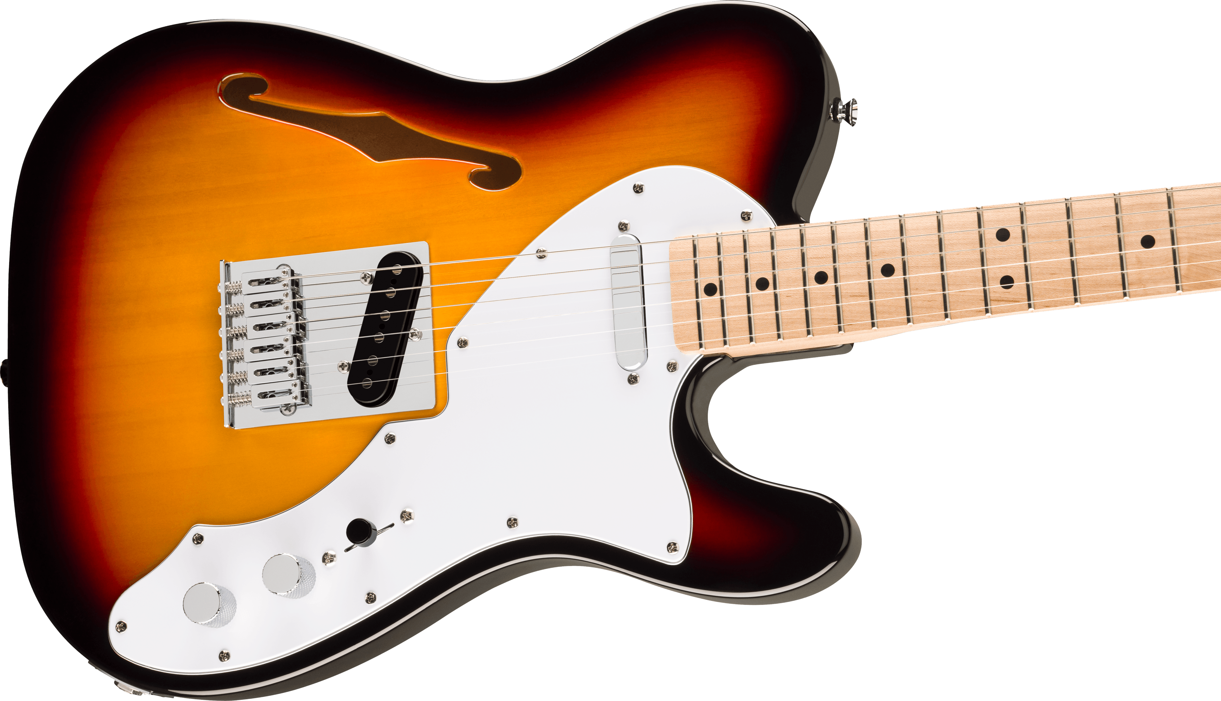 Squier Affinity Series Telecaster Thinline - 3-Color Sunburst - Metronome Music Inc.