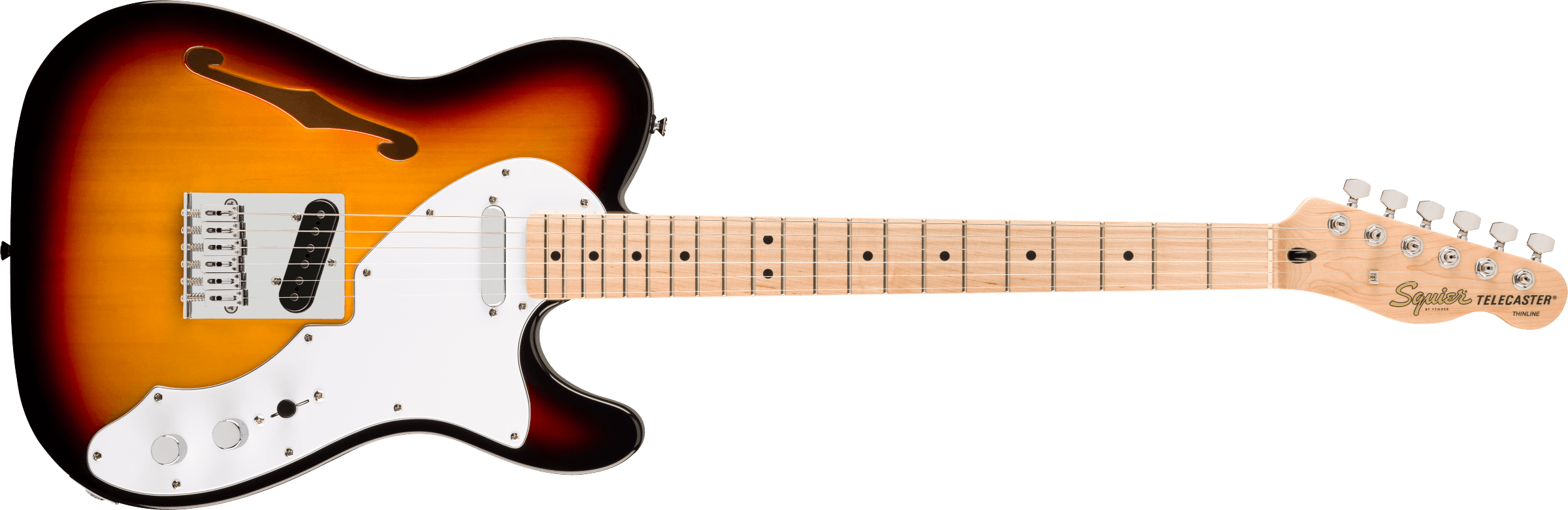 Squier Affinity Series Telecaster Thinline - 3-Color Sunburst - Metronome Music Inc.