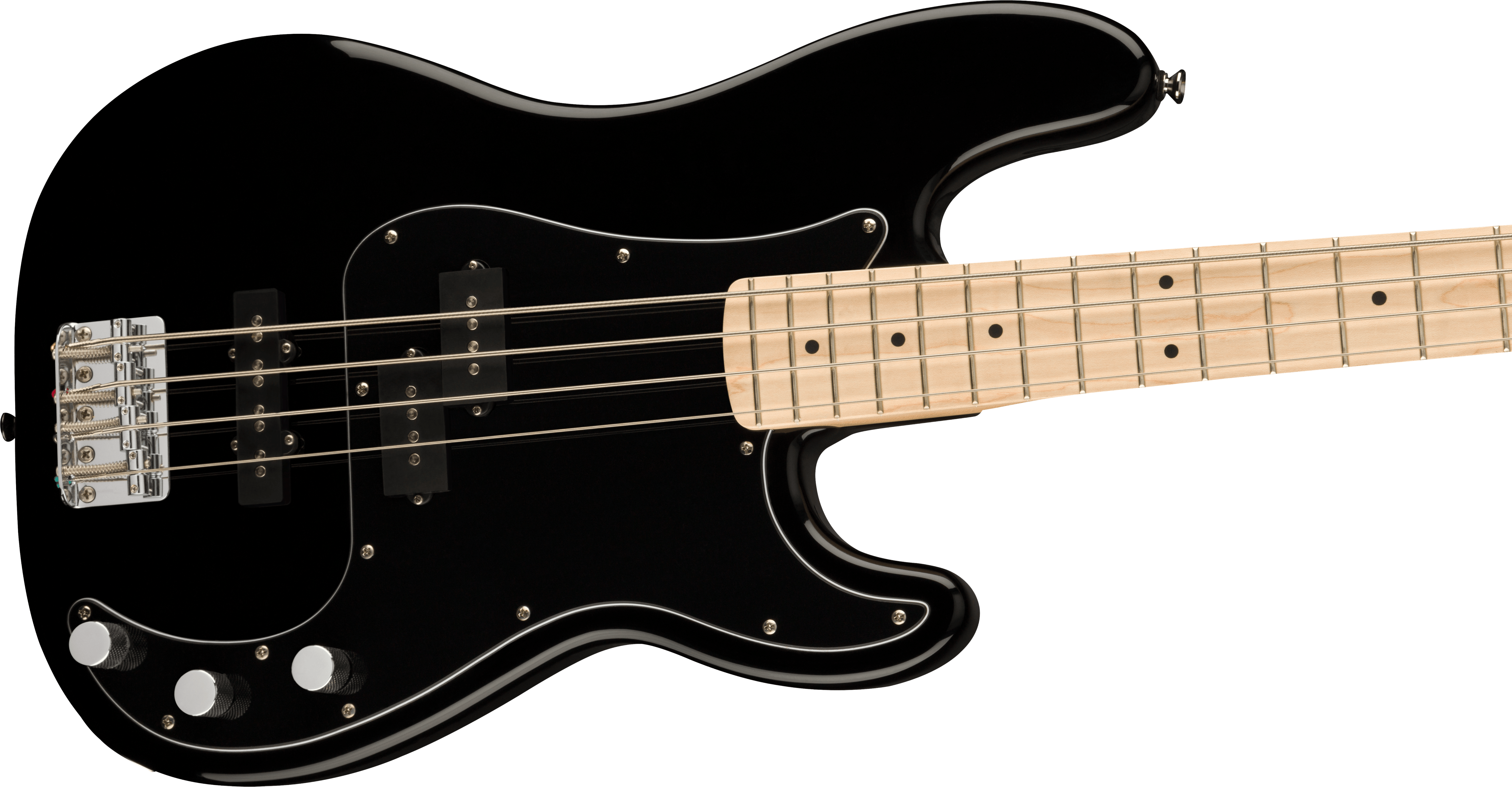 Squier Affinity Series Precision Bass PJ, Maple - Black - Metronome Music Inc.