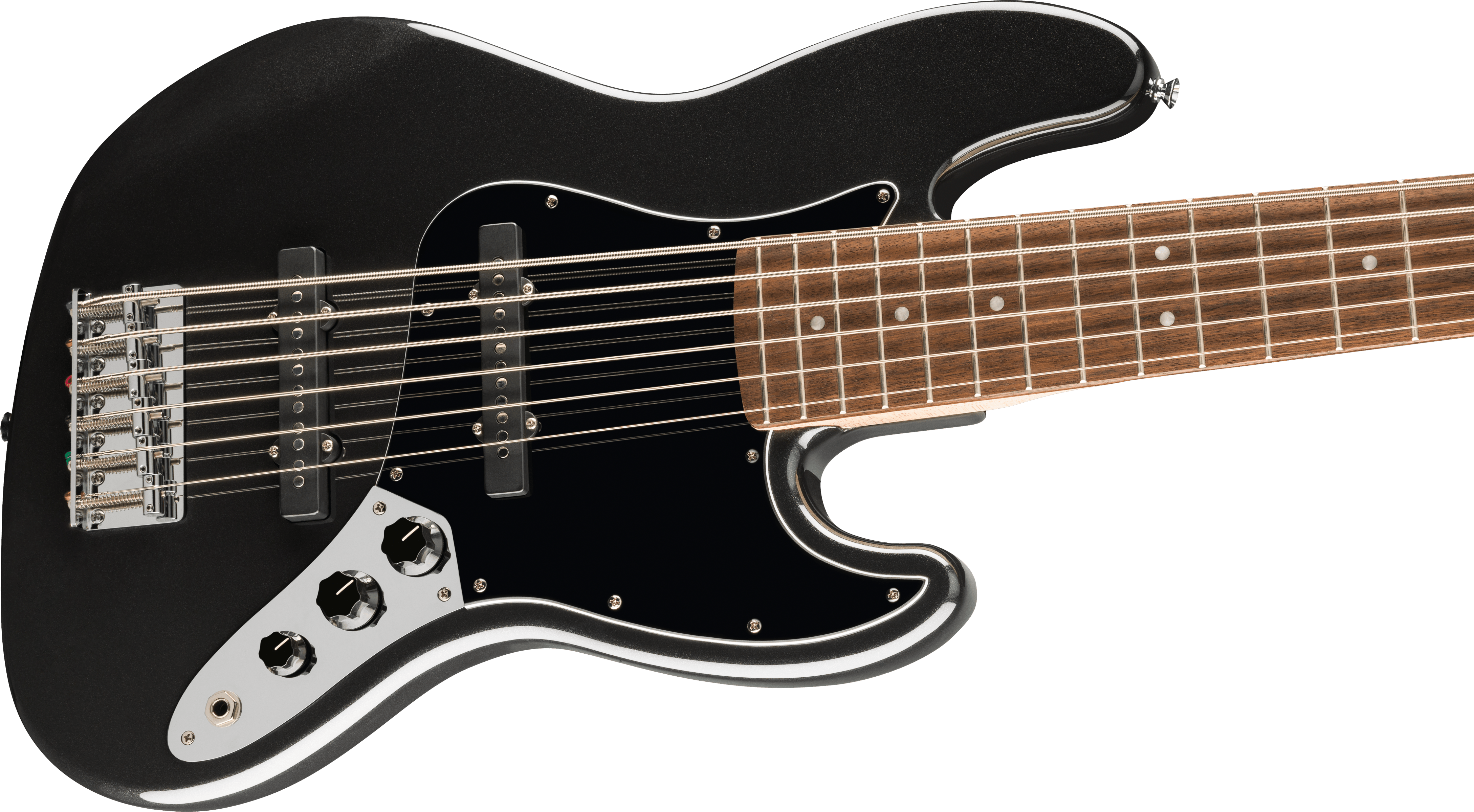 Squier Affinity Series Jazz Bass VI - Black Metallic - Metronome Music Inc.