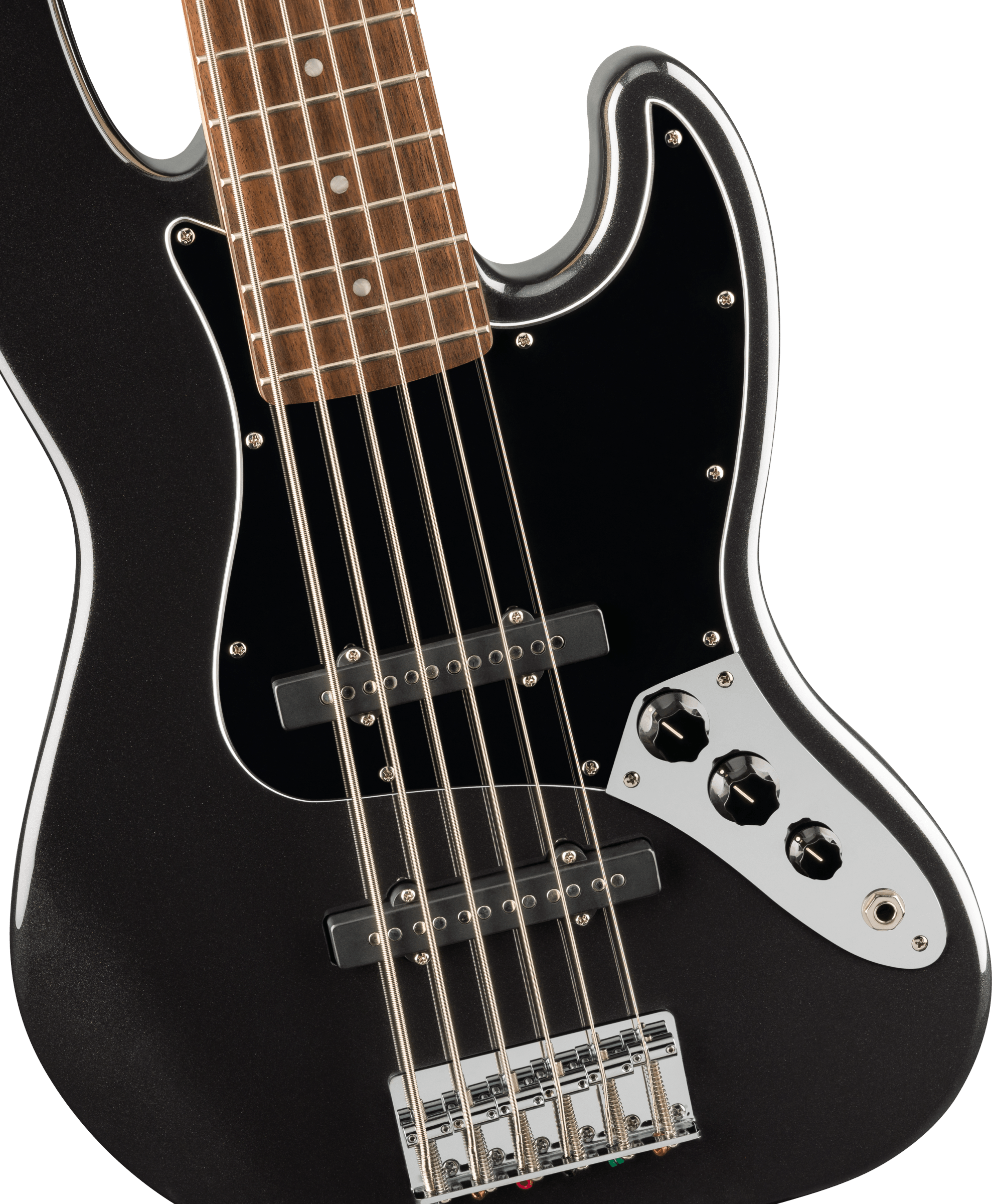 Squier Affinity Series Jazz Bass VI - Black Metallic - Metronome Music Inc.