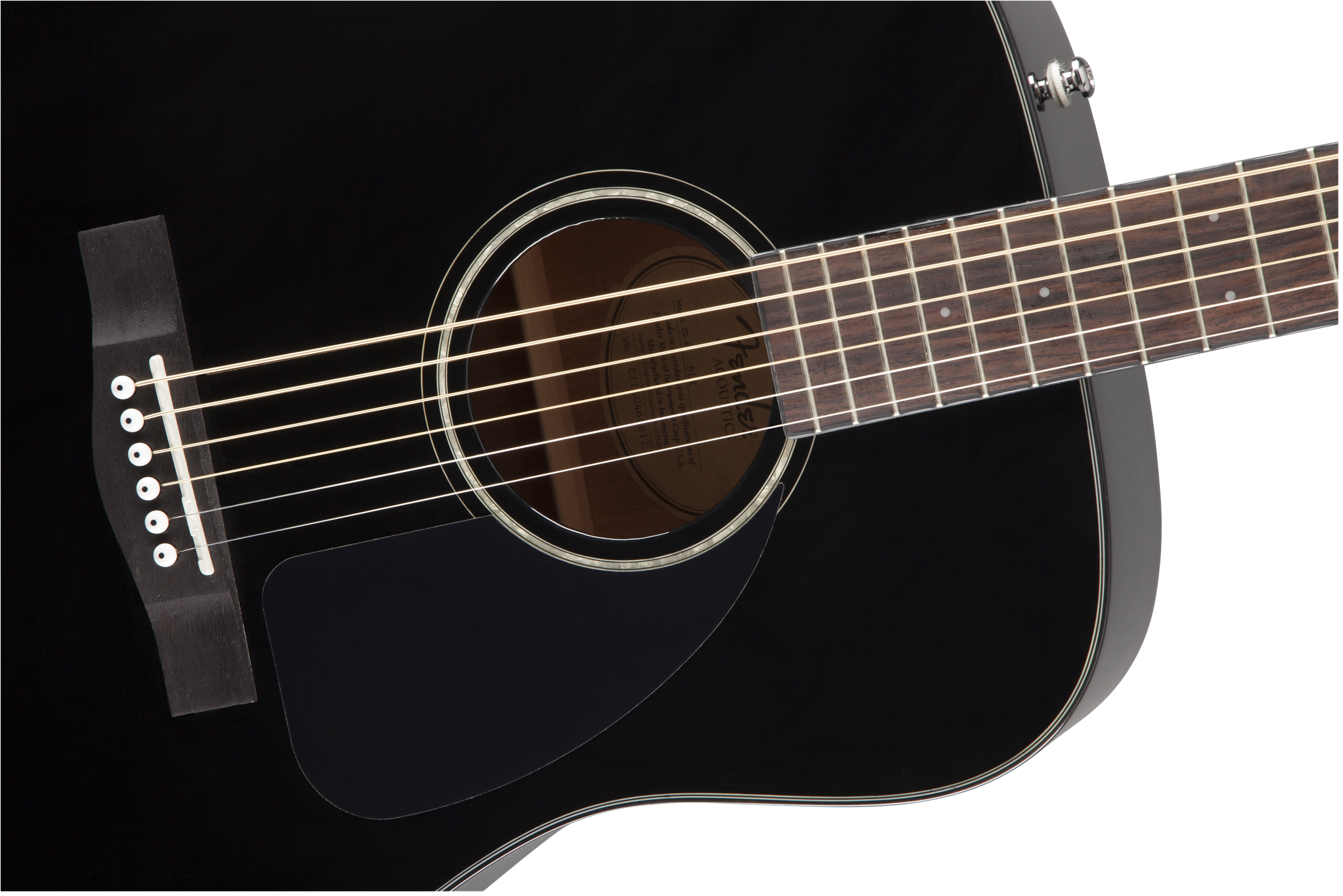 Fender CD-60 Dreadnought Acoustic w/Case, Walnut Fingerboard- Black - Metronome Music Inc.