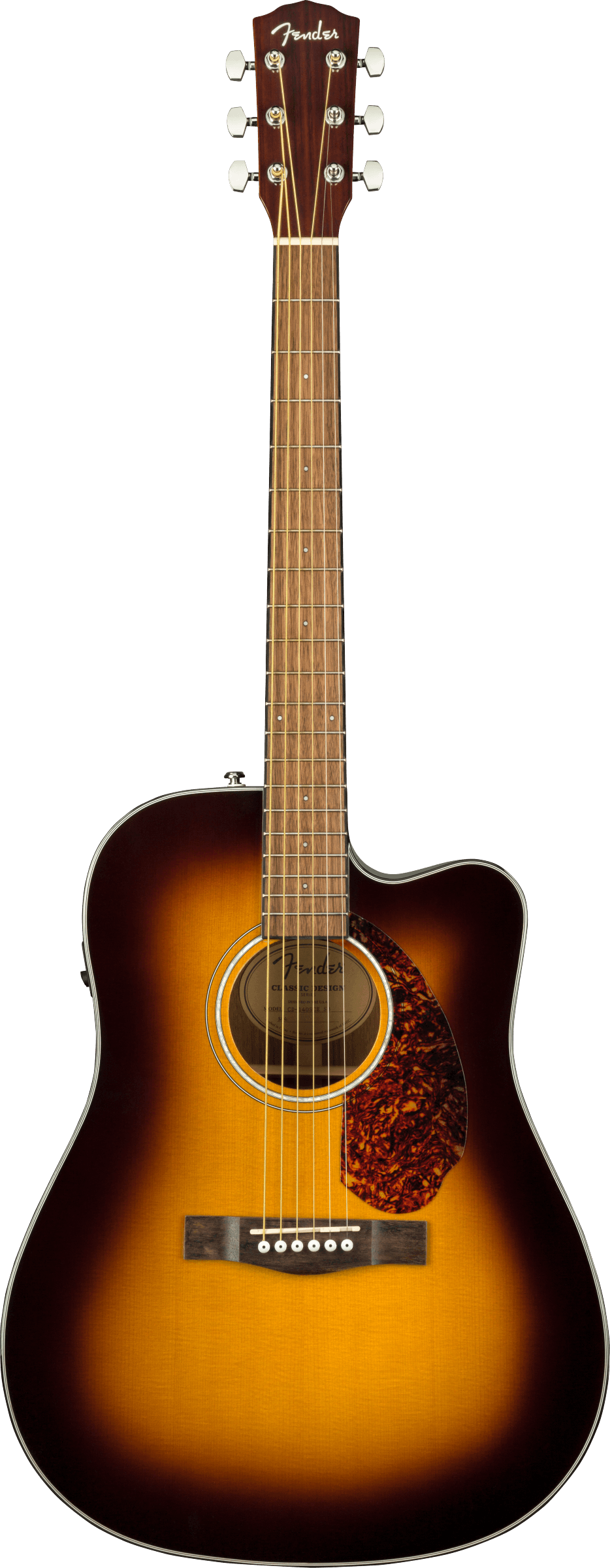 Fender CD-140SCE Dreadnought w/Case - Sunburst - Metronome Music Inc.