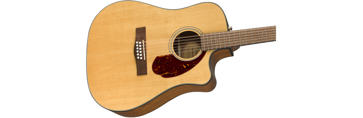 Fender CD-140SCE 12-String Walnut Fingerboard w/Case - Natural