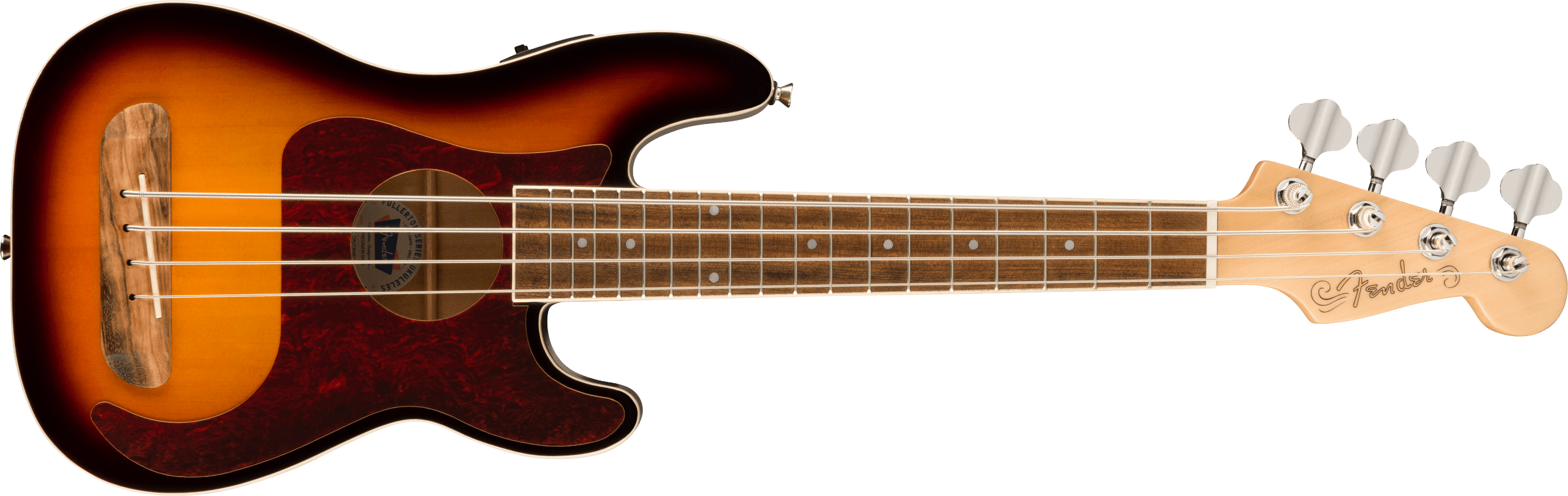 Fender Fullerton Precision Bass Ukulele - 3-Color Sunburst - Metronome Music Inc.