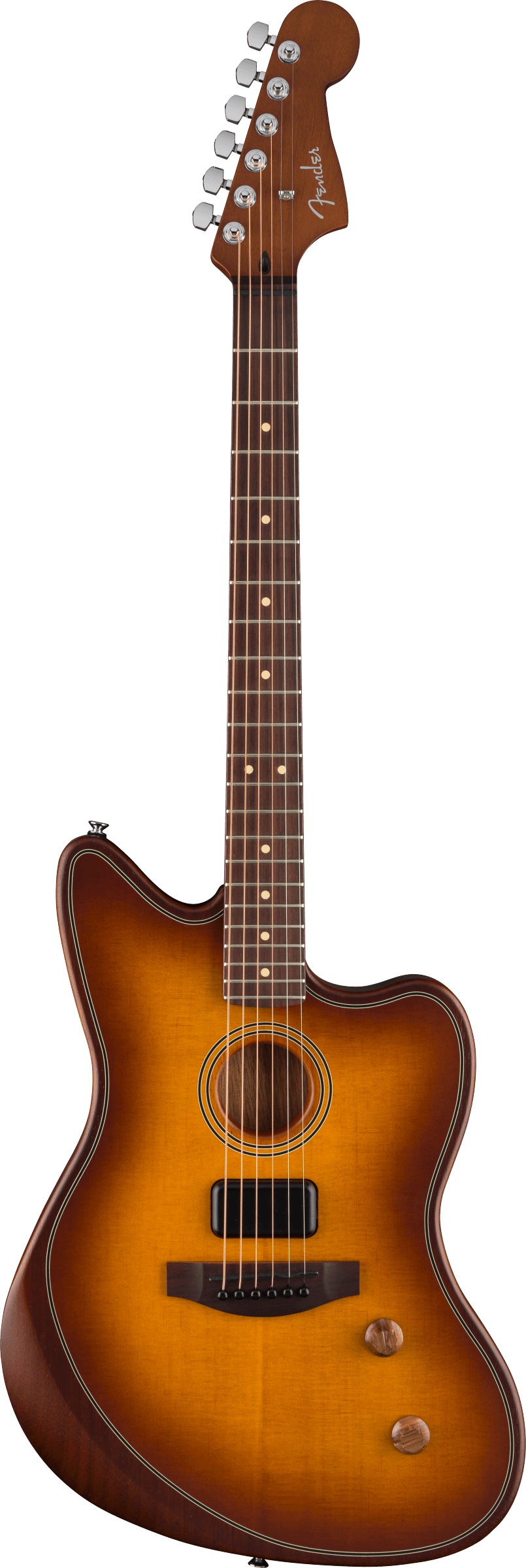 Fender Acoustasonic Standard Jazzmaster, Honey Burst - Metronome Music Inc.