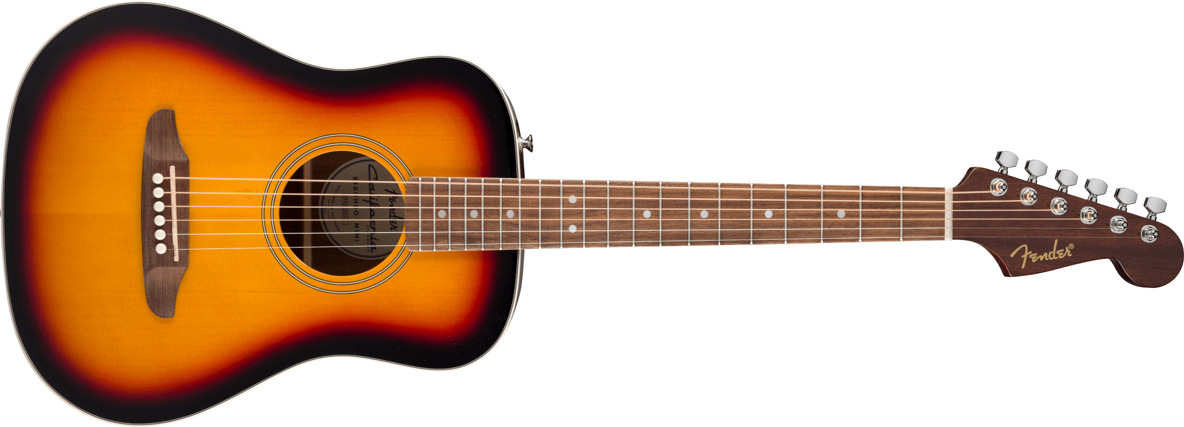 Fender California Standard Redondo Mini with Bag, Spruce Top, 3-Color Sunburst