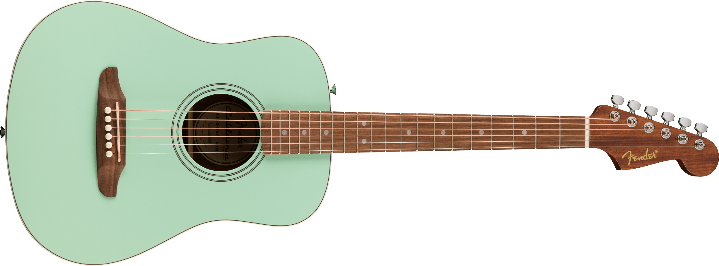 Fender California Standard Redondo Mini with Bag, Spruce Top, Surf Green