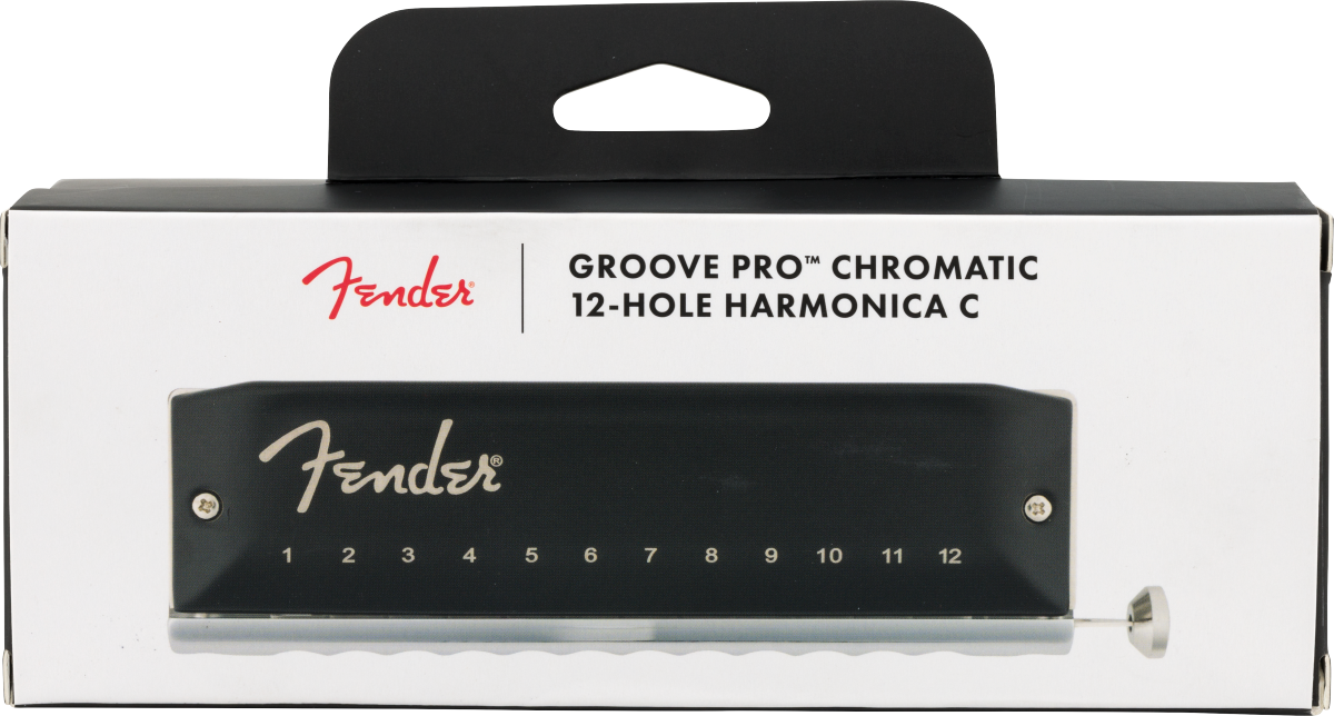 Fender Groove Pro Chromatic 12-Hole Harmonica, Key of C - Metronome Music Inc.