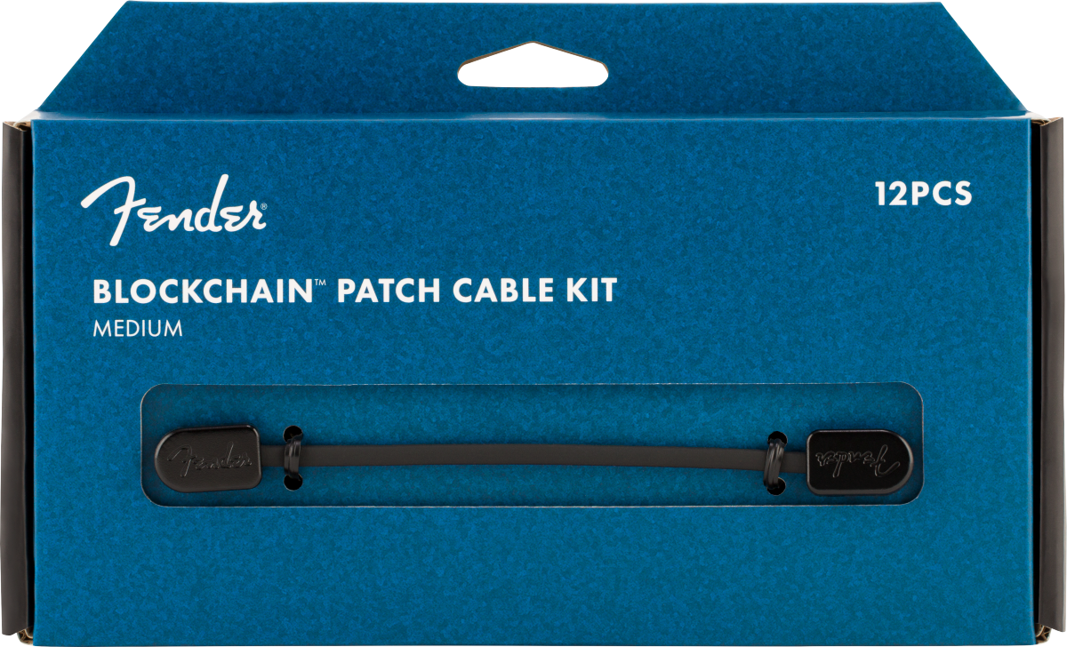 Fender Blockchain Patch Cable Kit, Medium 12-Pack - Metronome Music Inc.