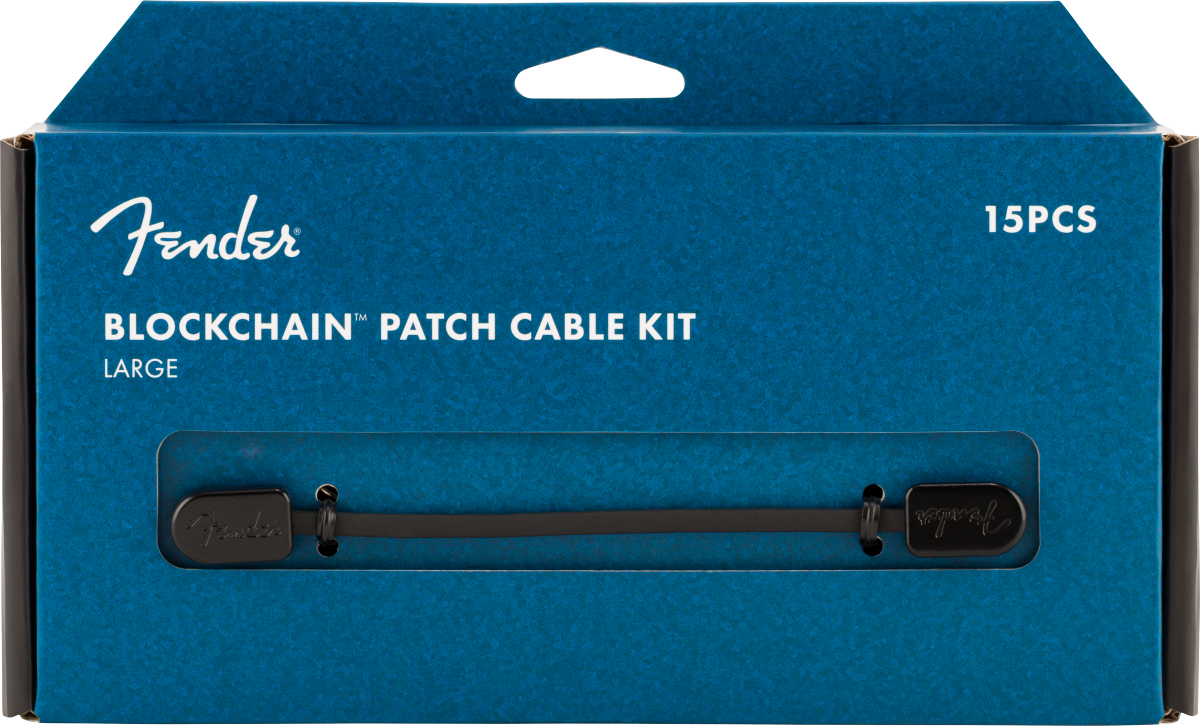 Fender Blockchain Patch Cable Kit, Large 15-Pack - Metronome Music Inc.
