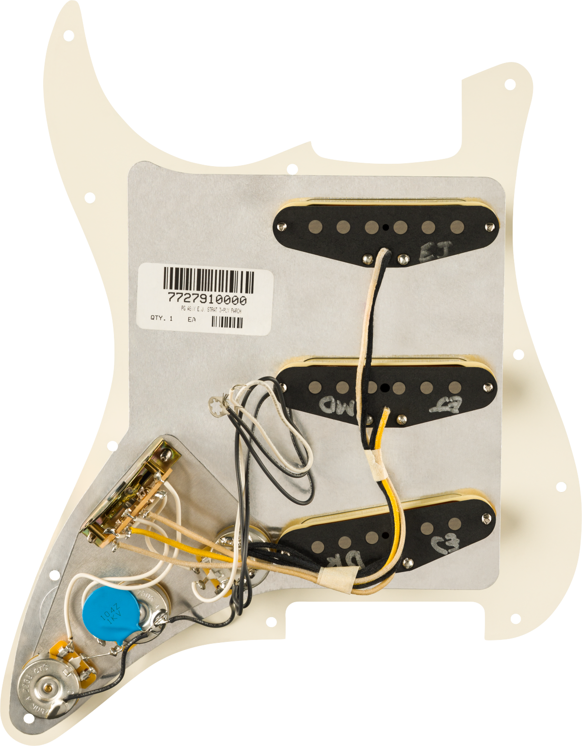Fender Pre-Wired Strat® Pickguard, Eric Johnson Signature - Metronome Music Inc.