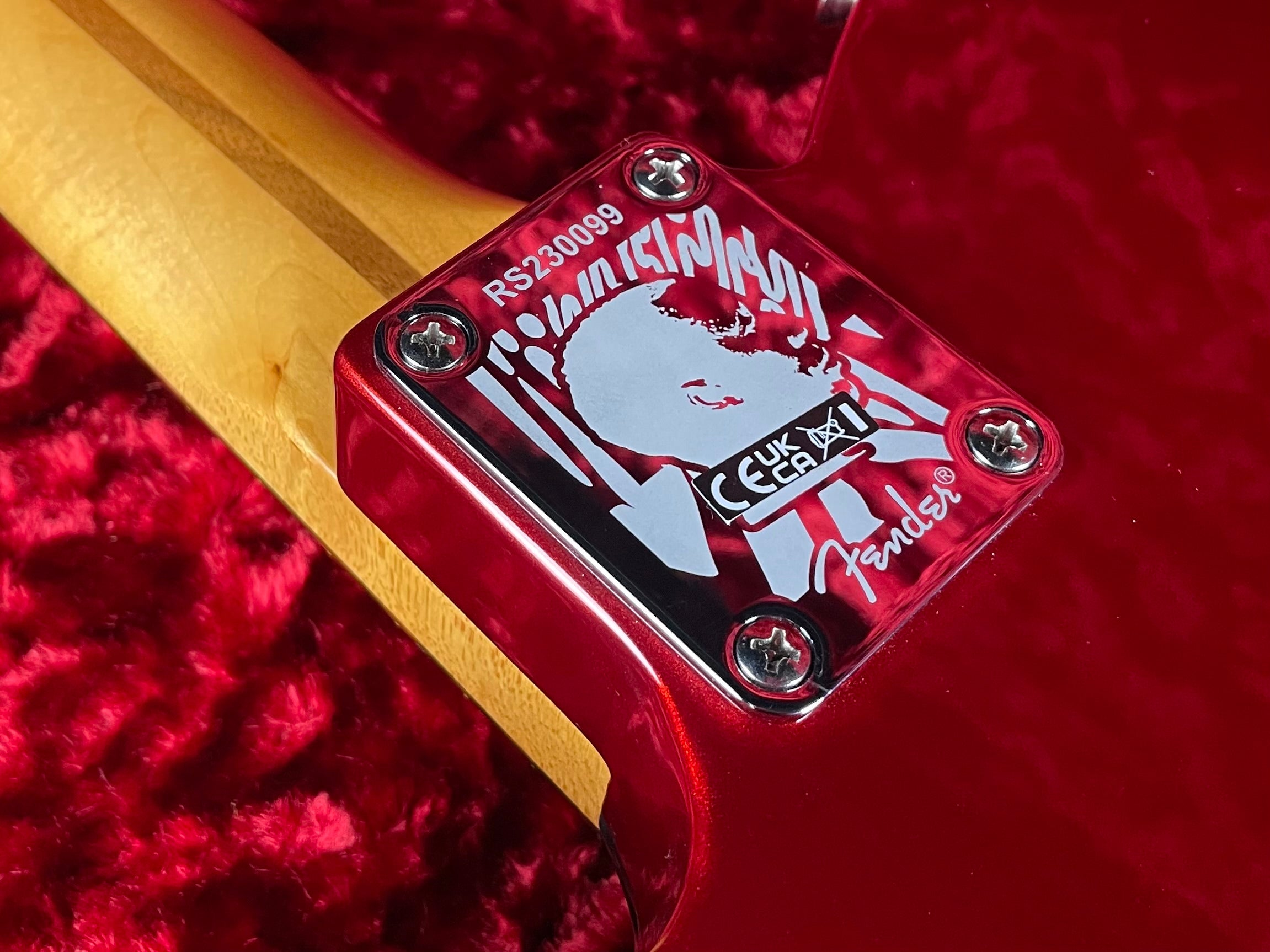 Fender Limited Edition Raphael Saadiq Telecaster w/HSC - Dark Metallic Red (2023) - Metronome Music Inc.