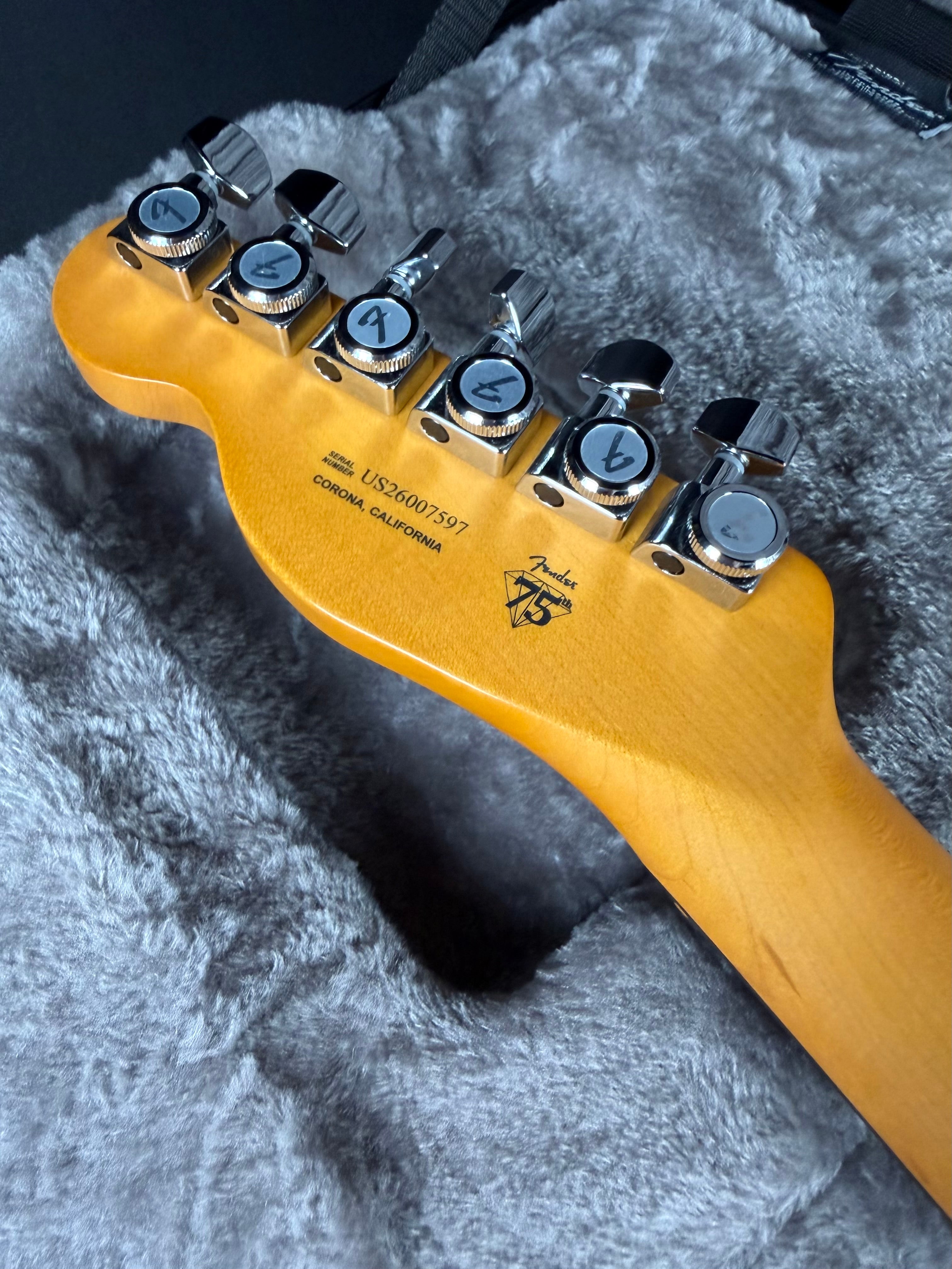 Fender American Ultra II Telecaster, Ebony - Texas Tea (2026)
