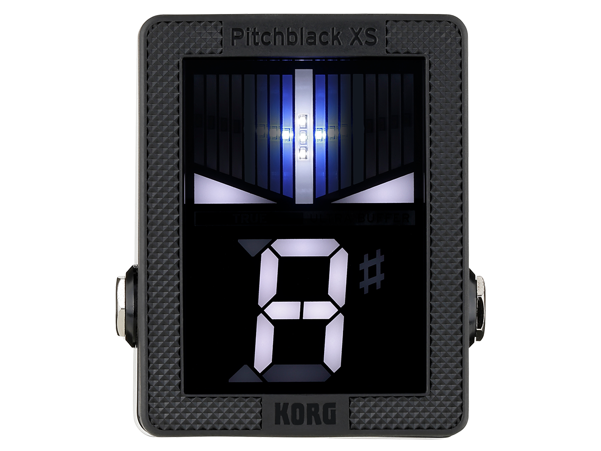 guitar tuner pedal with buffer Korg Pitchblack XS Compact Pedal Tuner