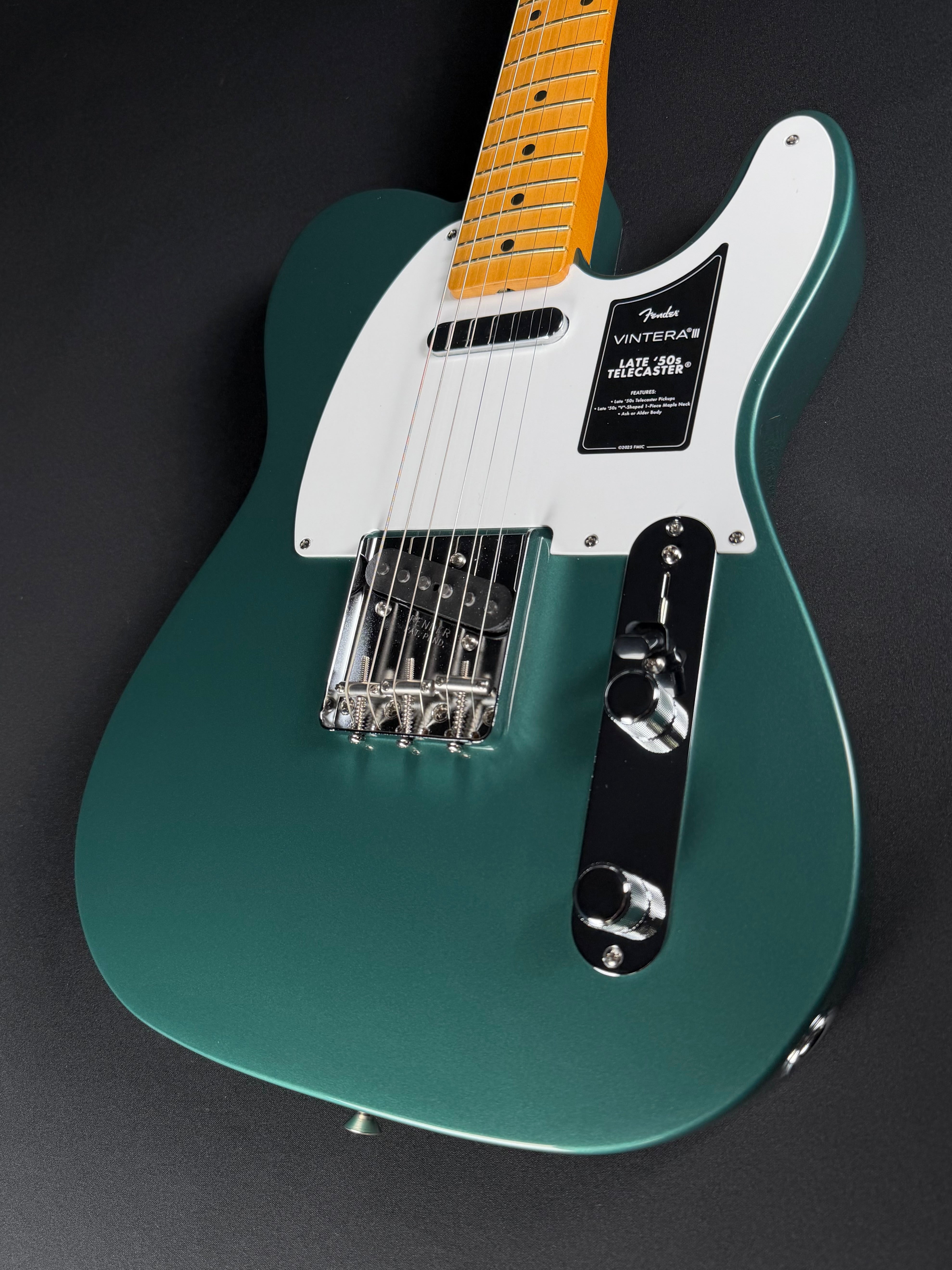 Fender Vintera III Late '50s Telecaster - Sherwood Green Metallic - Metronome Music Inc.
