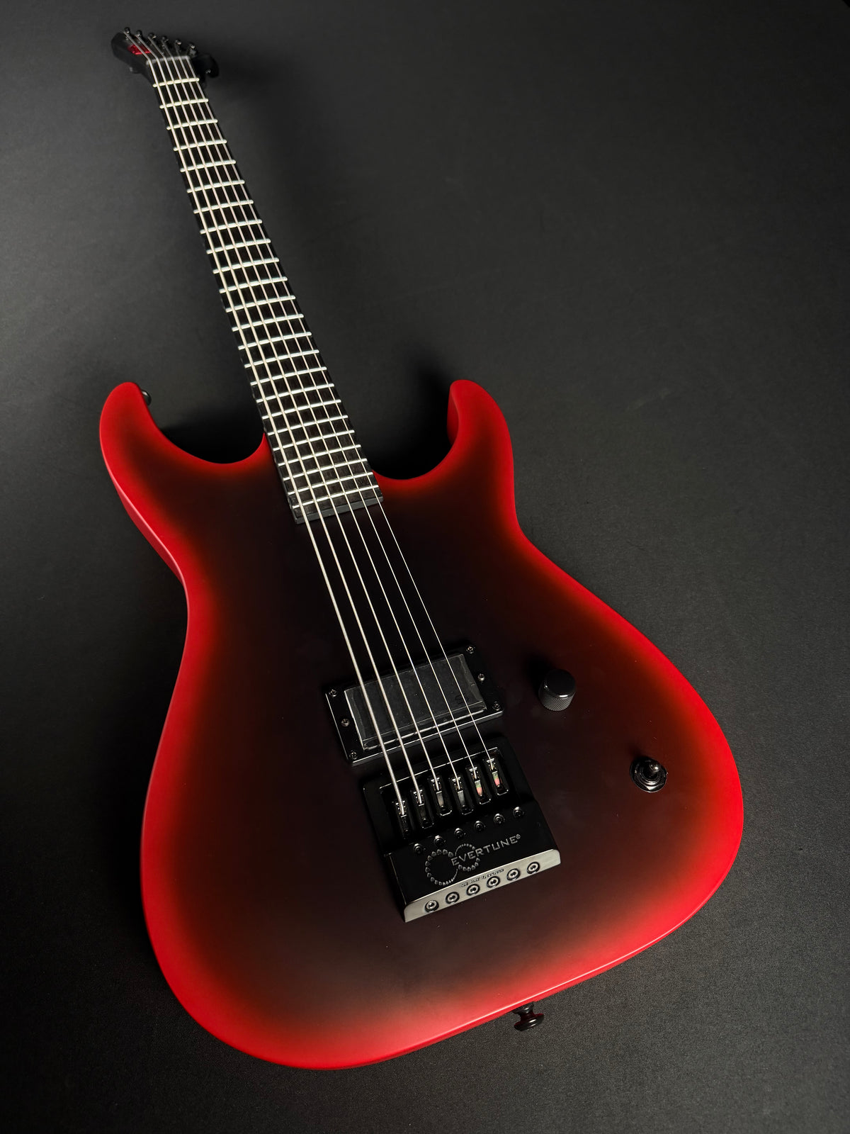 ESP LTD M-6 EVERTUNE 30 BLACK METAL - BLACK RED BURST SATIN