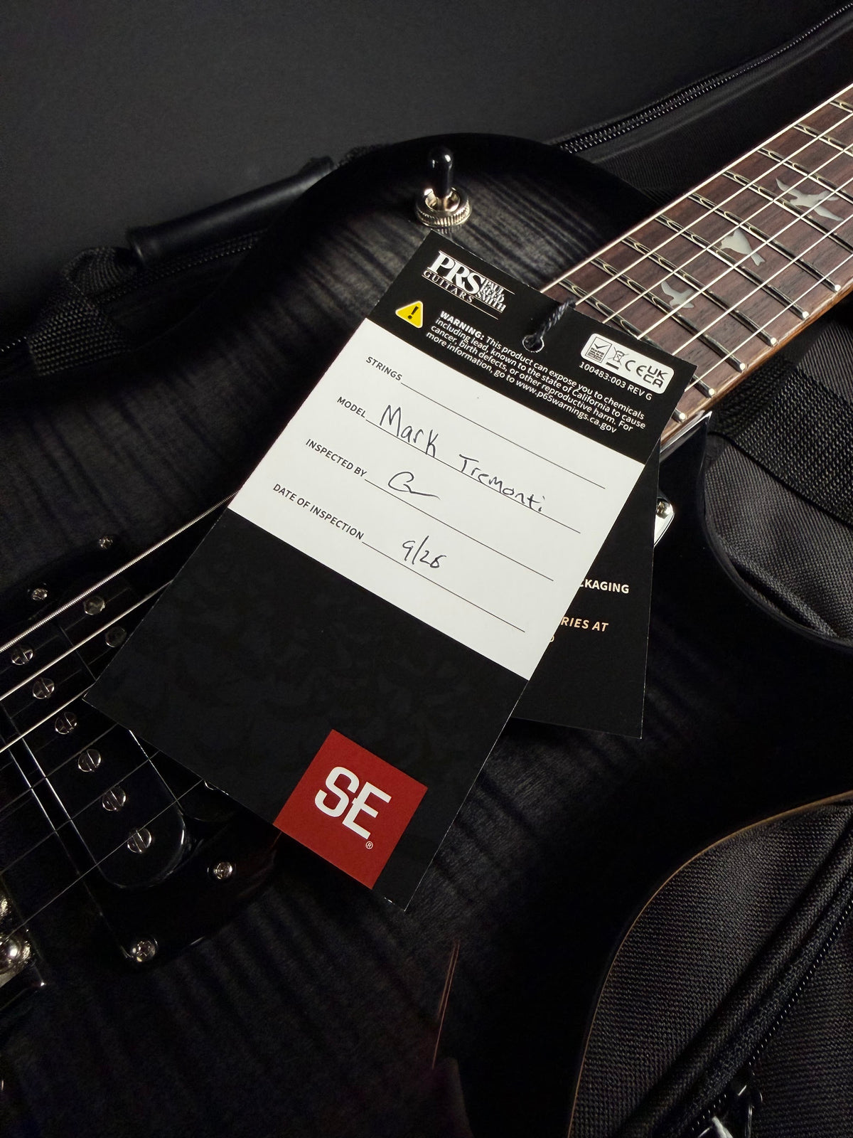 PRS SE Tremonti Charcoal Burst CTII031637