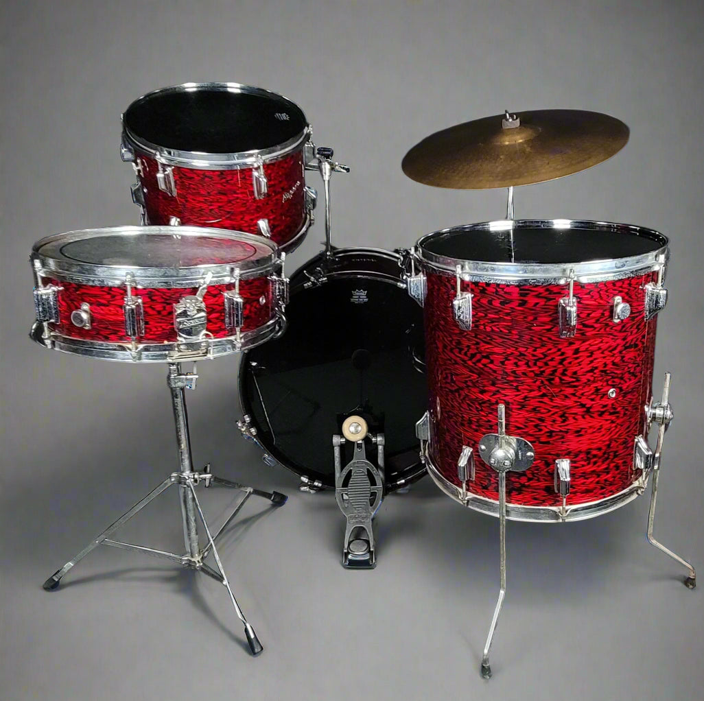 Rogers Holiday Swingtime Drum Kit, Fullerton - Red Onyx (Late 60s) - Metronome Music Inc.