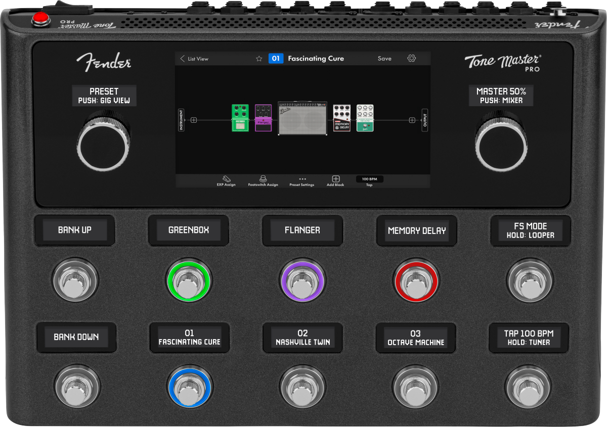 guitar multi effects pedal Fender Tone Master Pro, Multi-Effect Guitar Workstation