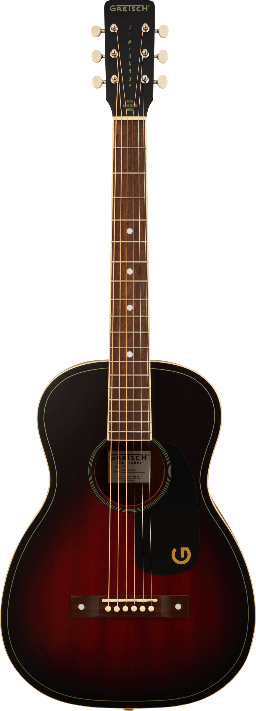 Gretsch Jim Dandy Parlor, Walnut Fingerboard - Deep Cherry Burst
