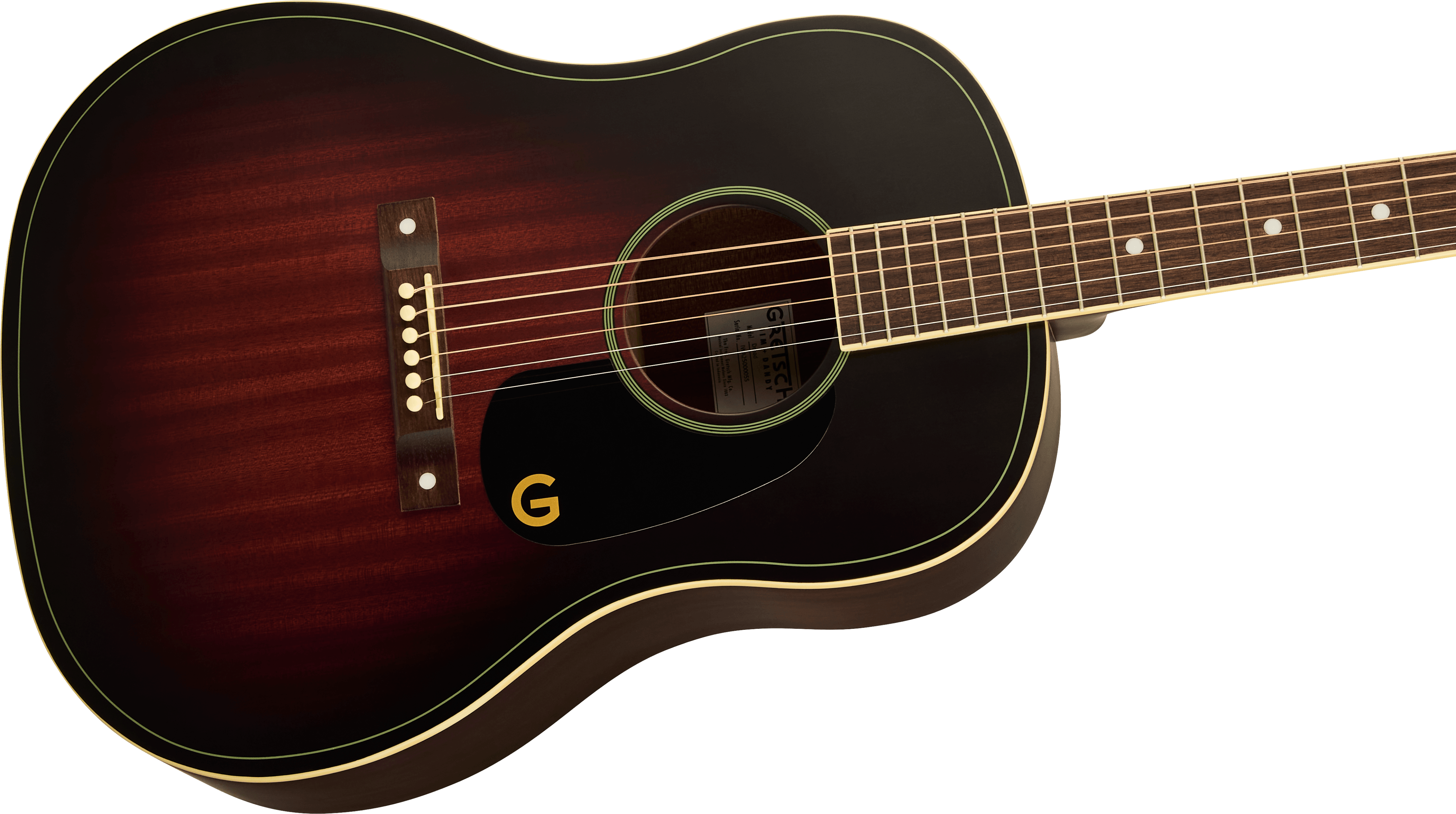 Gretsch Jim Dandy Dreadnought, Walnut Fingerboard, Deep Cherry Burst - Metronome Music Inc.