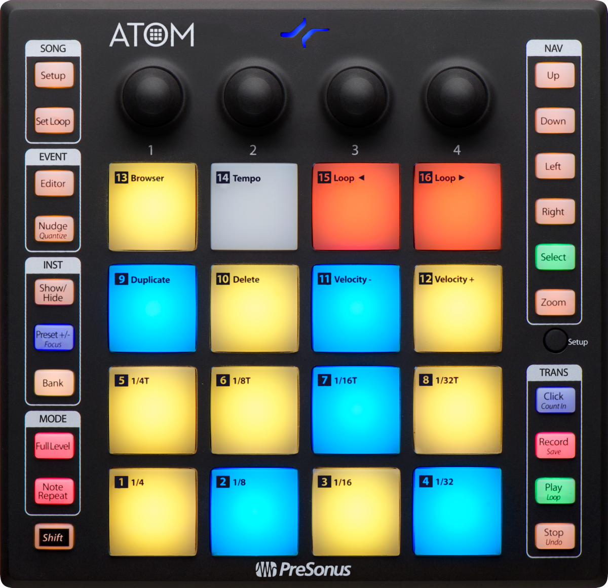 PreSonus ATOM 16-pad Performance Controller - Metronome Music Inc.