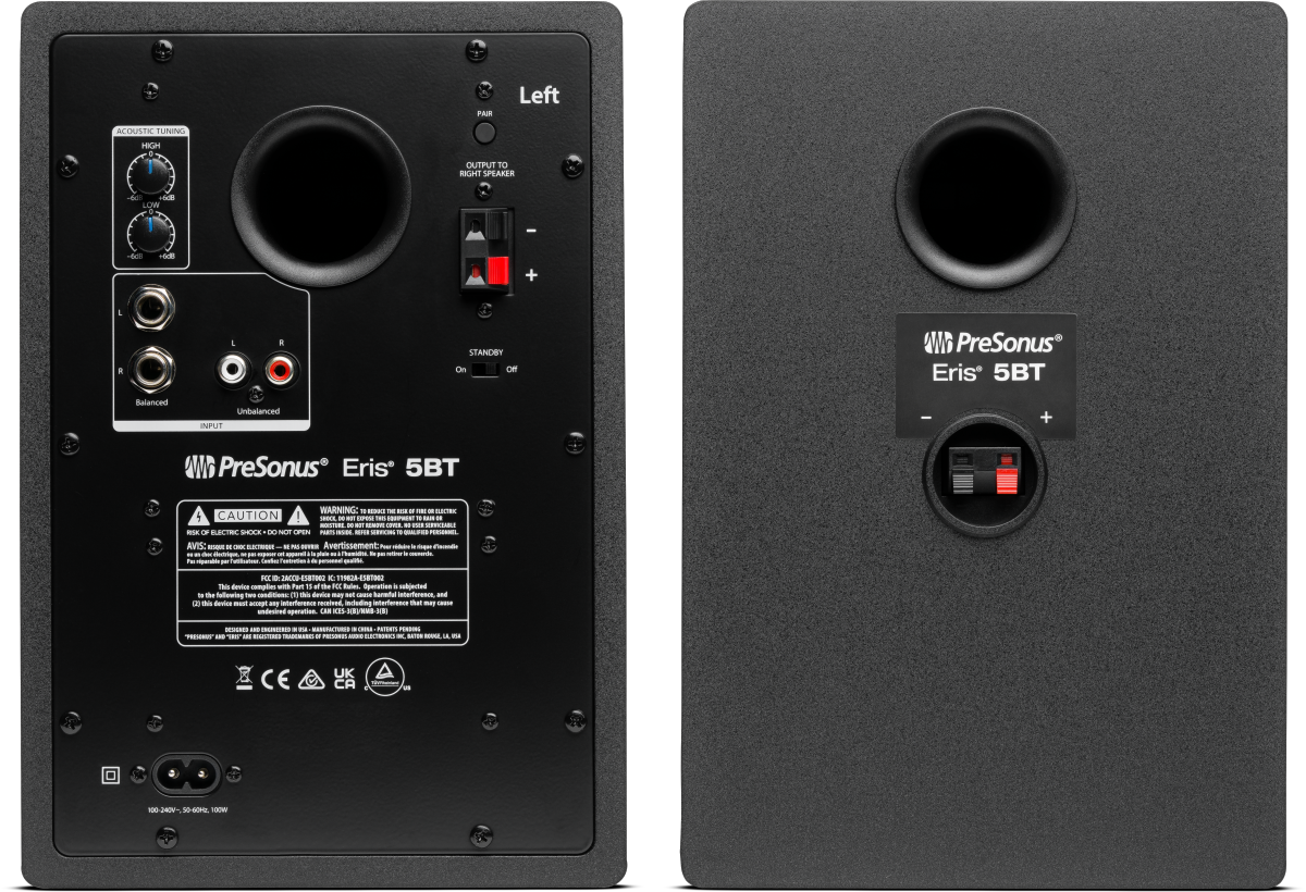 PreSonus Eris 5BT Powered Bluetooth Studio Monitors 2nd Gen - Metronome Music Inc.