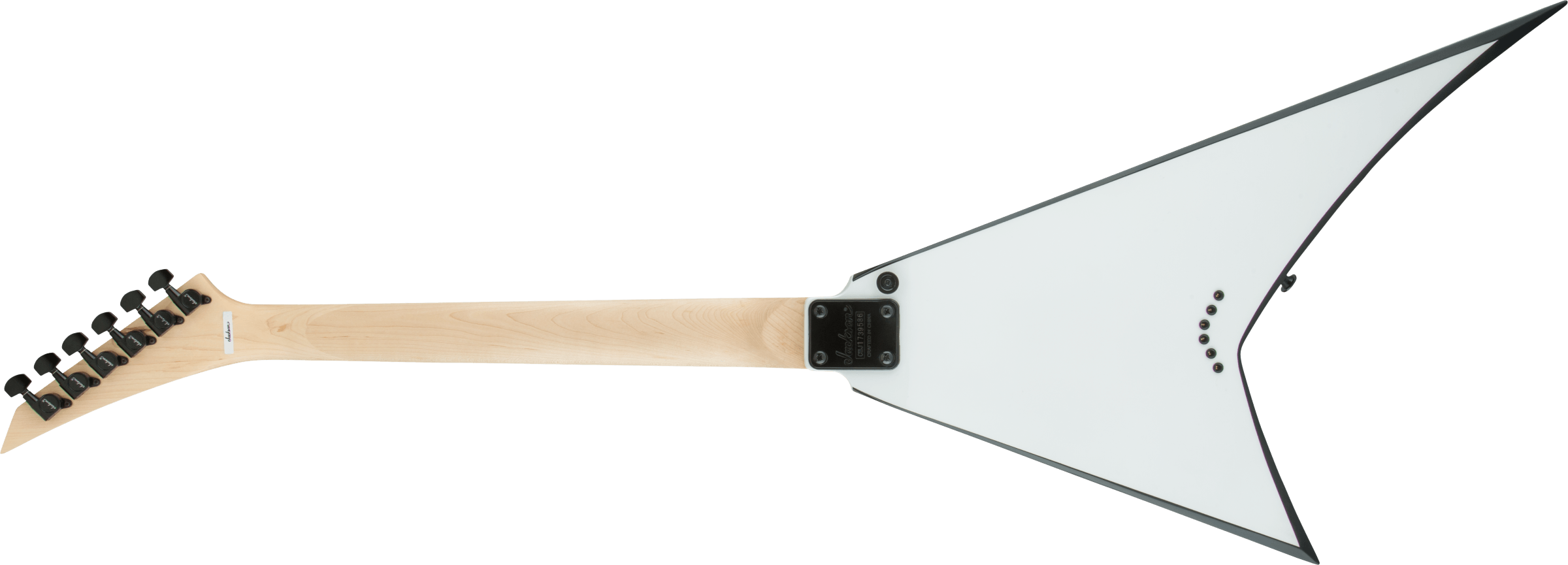 Jackson  JS Series Rhoads JS32T, Amaranth Fingerboard, White with Black Bevels - Metronome Music Inc.