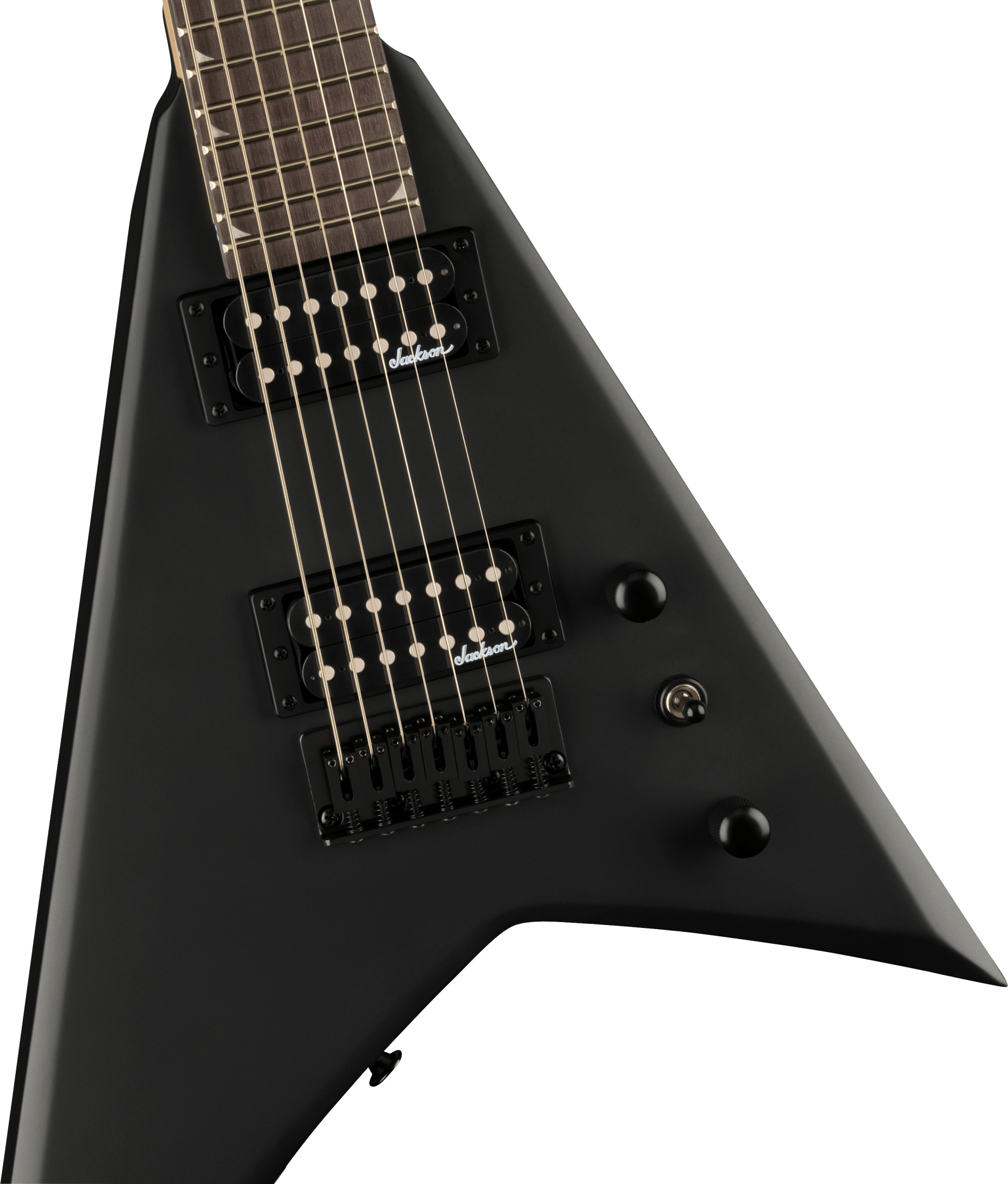 Jackson  JS Series Rhoads JS22-7 RR HT, Amaranth Fingerboard, Satin Black - Metronome Music Inc.