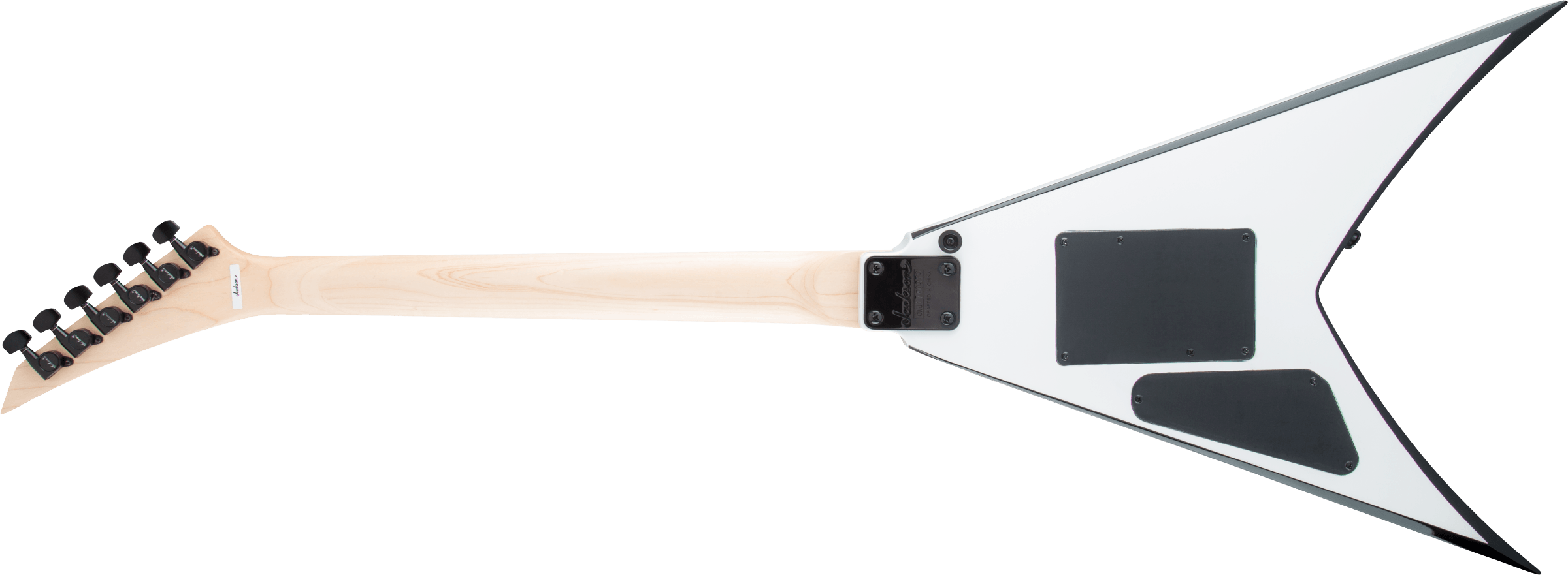 Jackson JS Series King V JS32, Amaranth Fingerboard, White with Black Bevels - Metronome Music Inc.