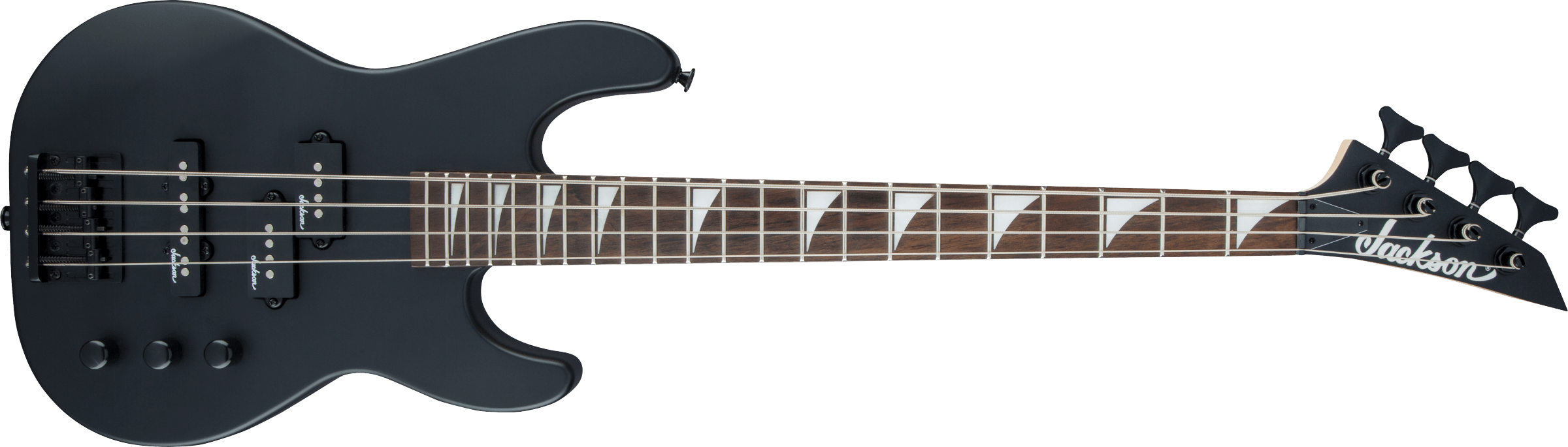 Jackson JS Series Concert Bass Minion JS1X, Amaranth - Satin Black - Metronome Music Inc.