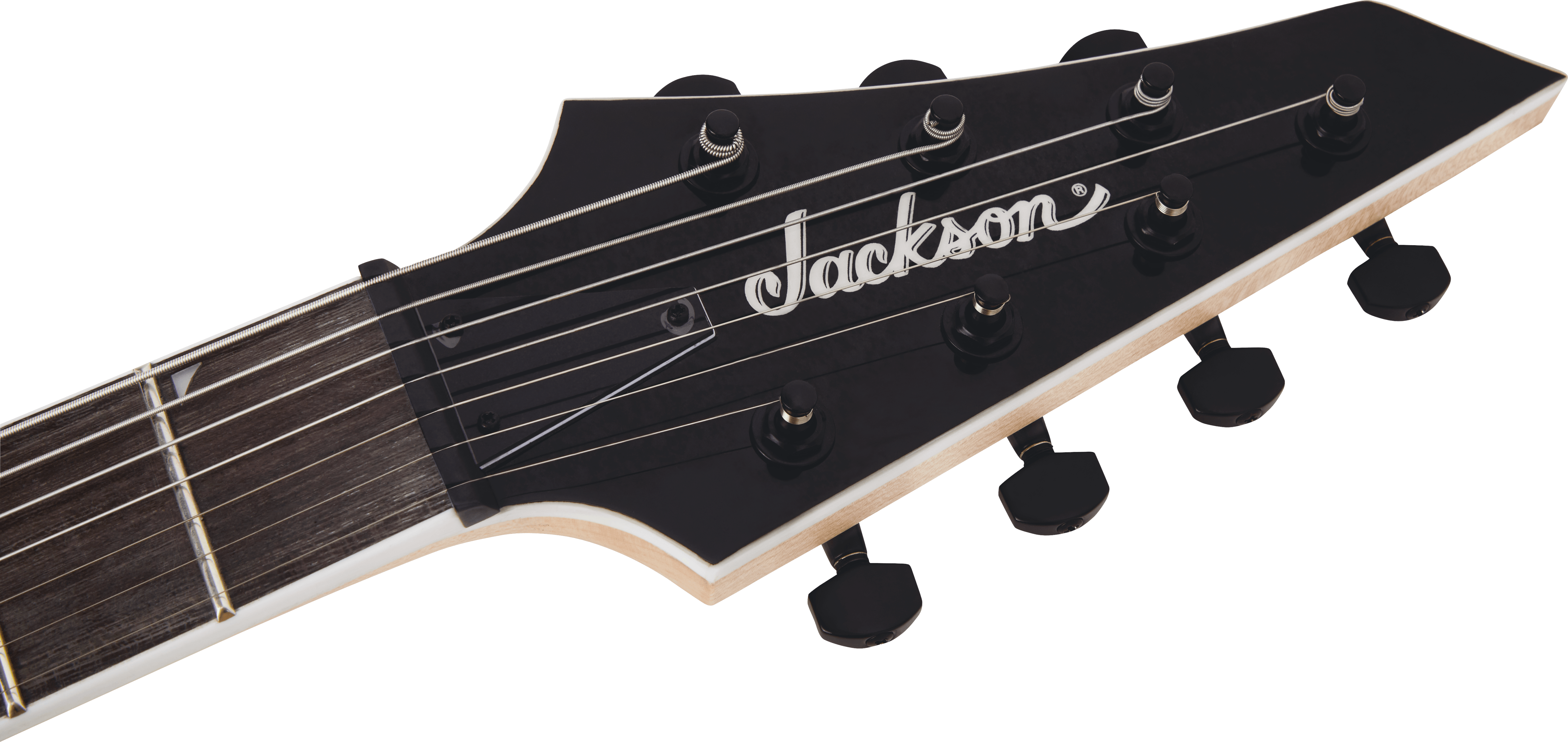 Jackson JS Series Dinky Arch Top JS22Q-7 DKA HT, Amaranth Fingerboard, Transparent Black Burst - Metronome Music Inc.