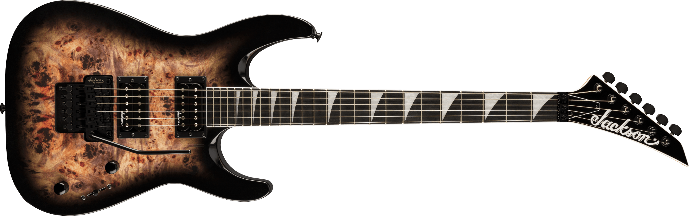 Jackson JS Series Dinky JS32 DKAP, Amaranth Fingerboard, Transparent Black Burst - Metronome Music Inc.