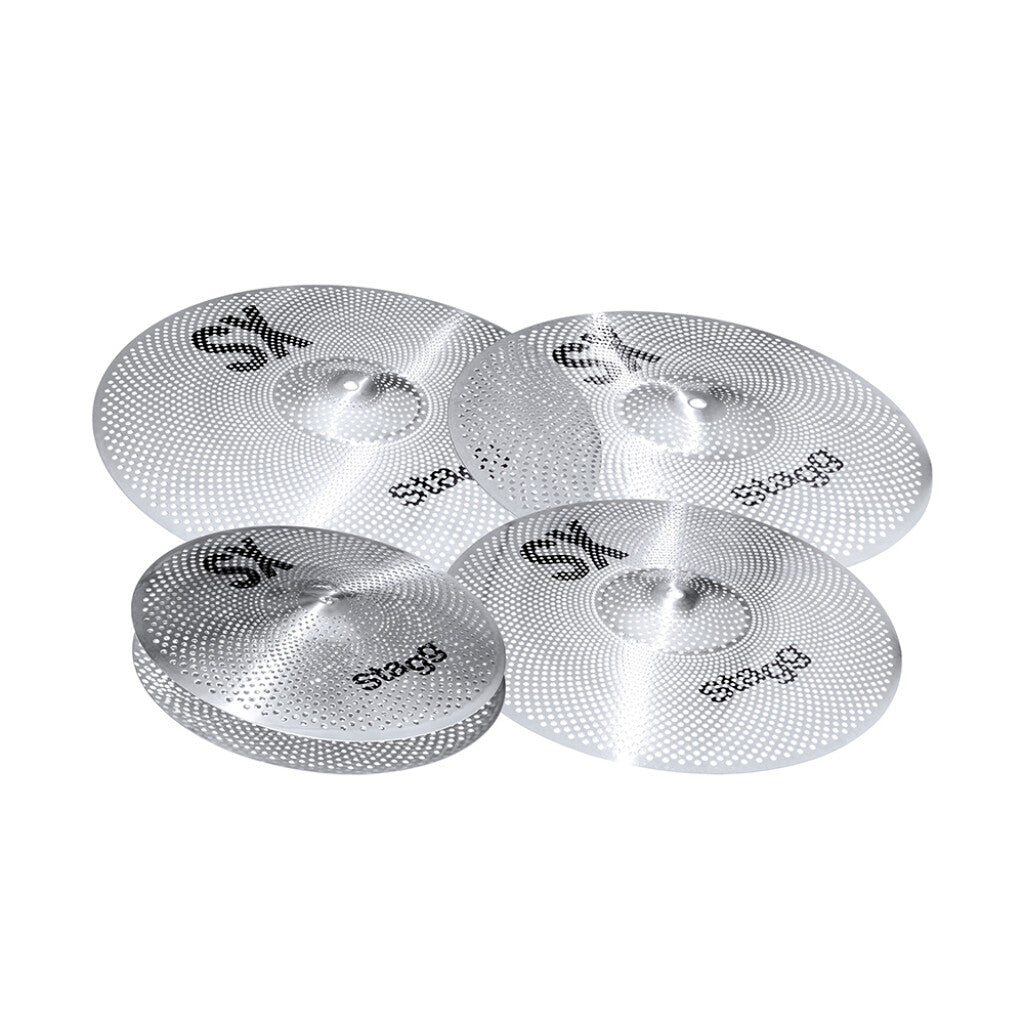 Stagg Silent Cymbal Set for Practice - Metronome Music Inc.