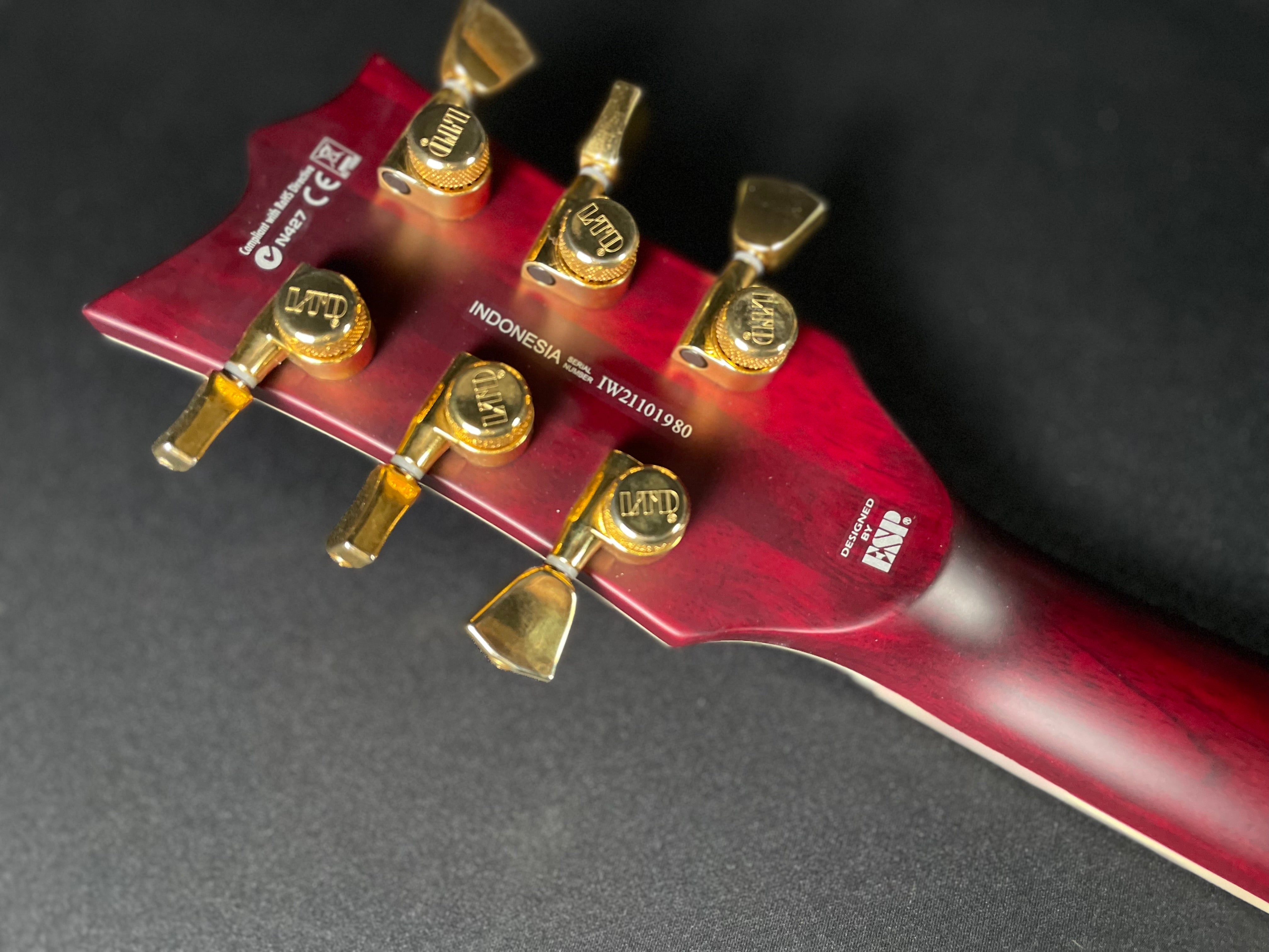 ESP LTD EC-1000T CTM - See-Thru Black Cherry (2021) - Metronome Music Inc.