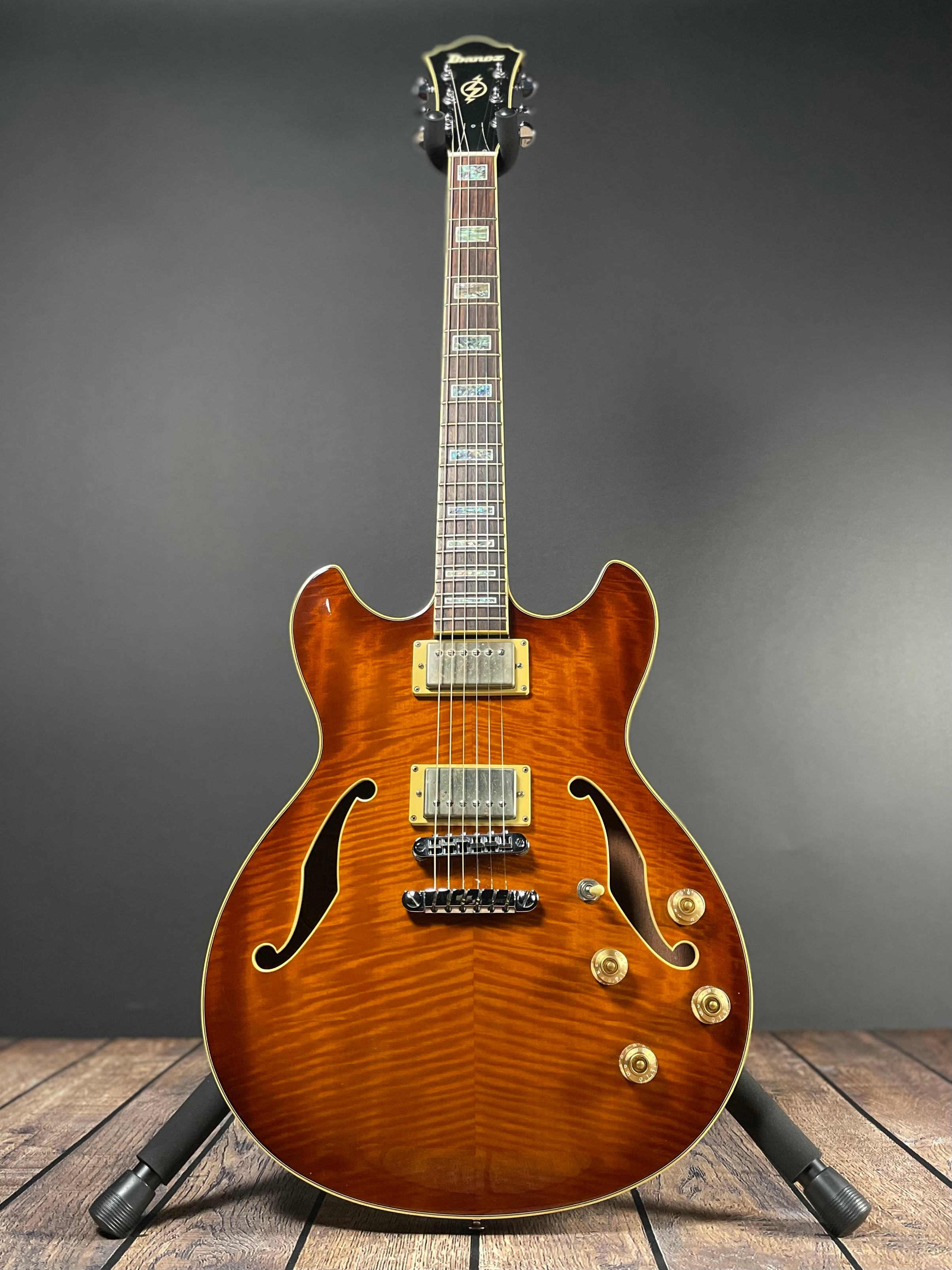 Ibanez Artcore AS87-VLS w/OHSC - Violin Sunburst (2006) - Metronome Music Inc.