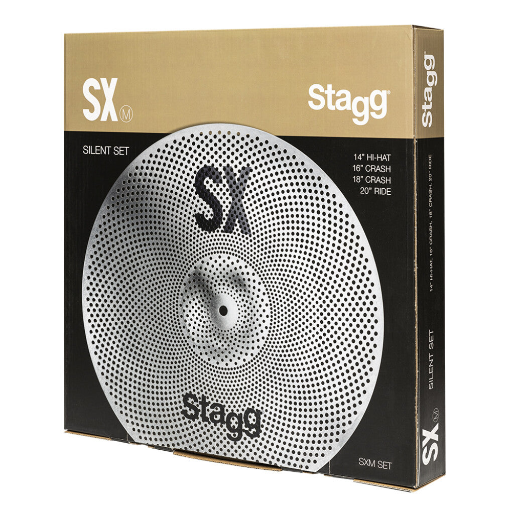 Stagg Silent Cymbal Set for Practice - Metronome Music Inc.