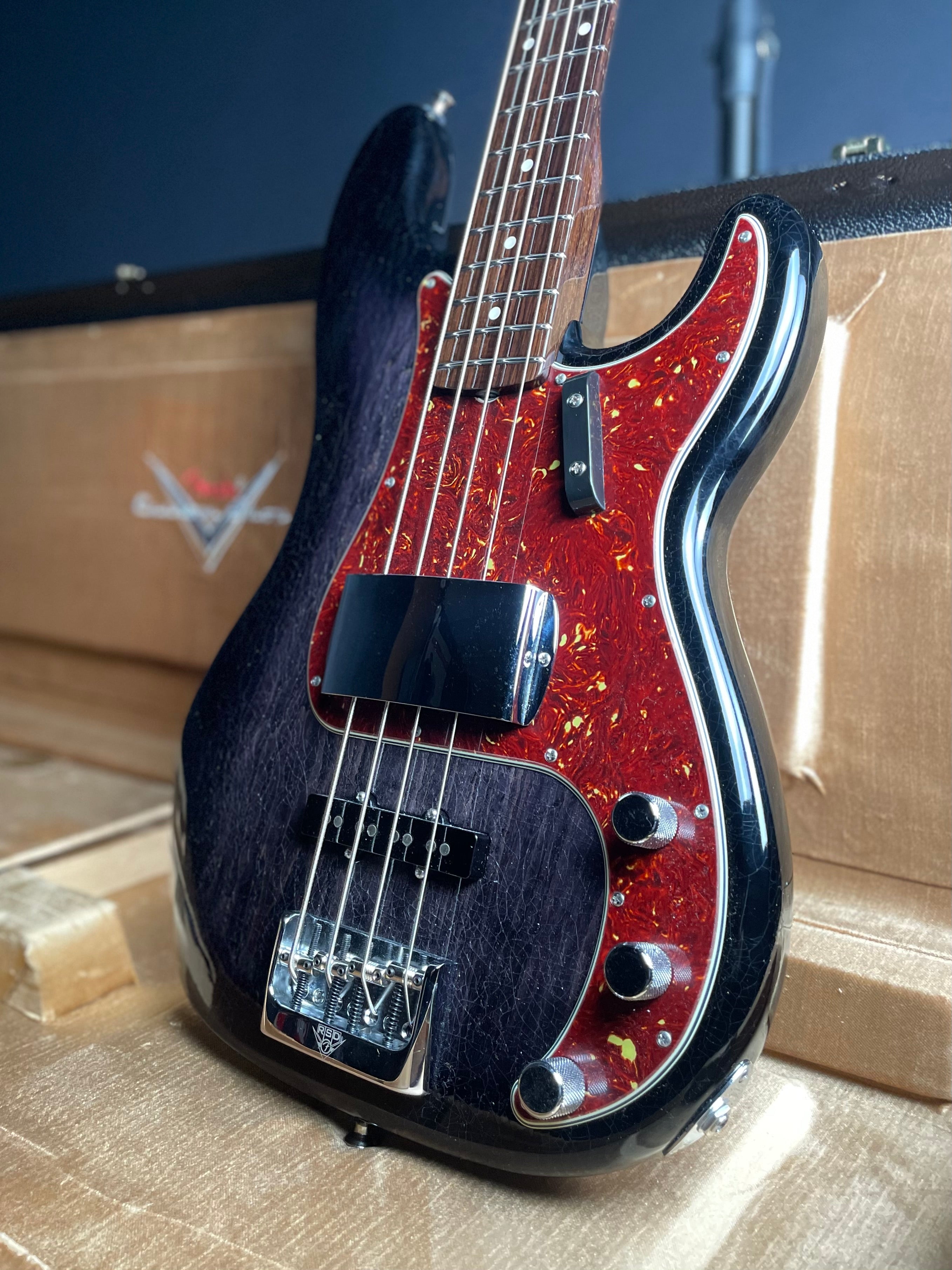 Fender Custom Shop Postmodern Precision Bass DLX Closet Classic Rosewood Neck Ebony Transparent