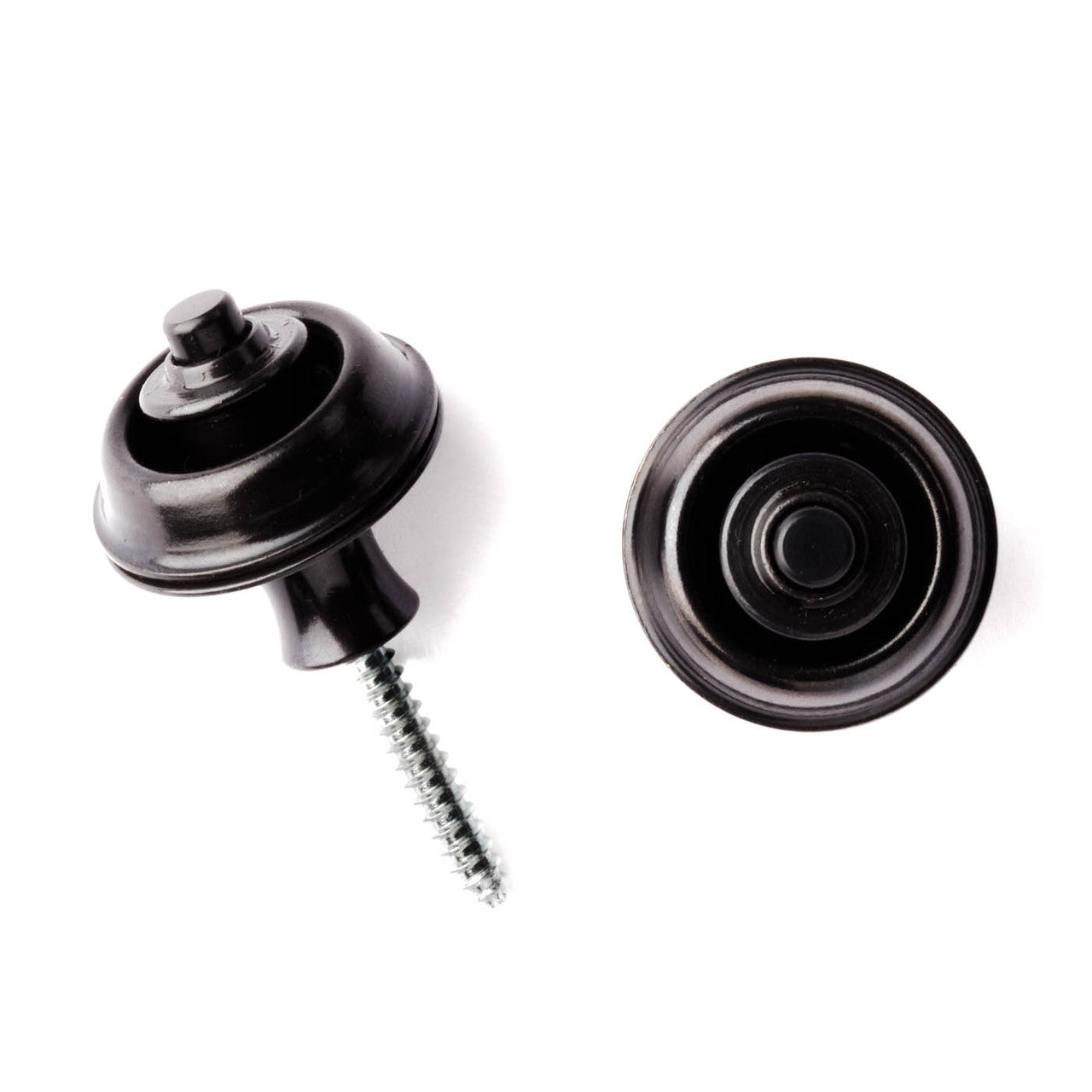 STRAPLOK® STRAP RETAINERS ORIGINAL - BLACK OXIDE - Metronome Music Inc.