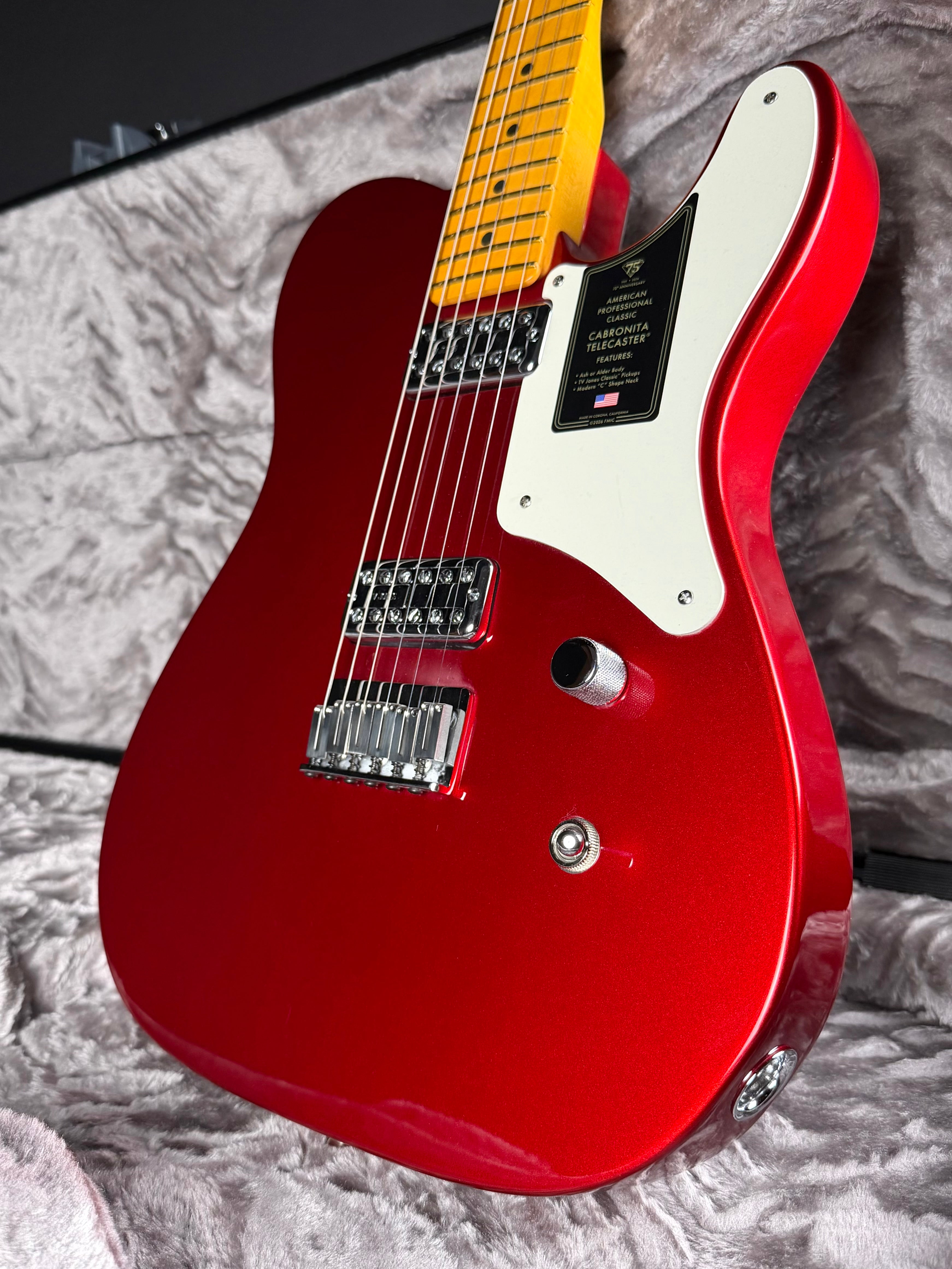Fender 75th Anniversary American Professional Classic Cabronita Telecaster - Candy Apple Red (2026) - Metronome Music Inc.