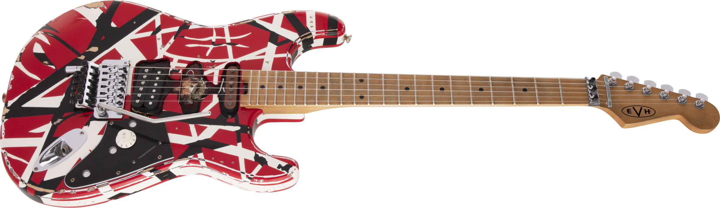 EVH Striped Series Frankenstein Relic - Red/Black/White (ETA 11/26/25)