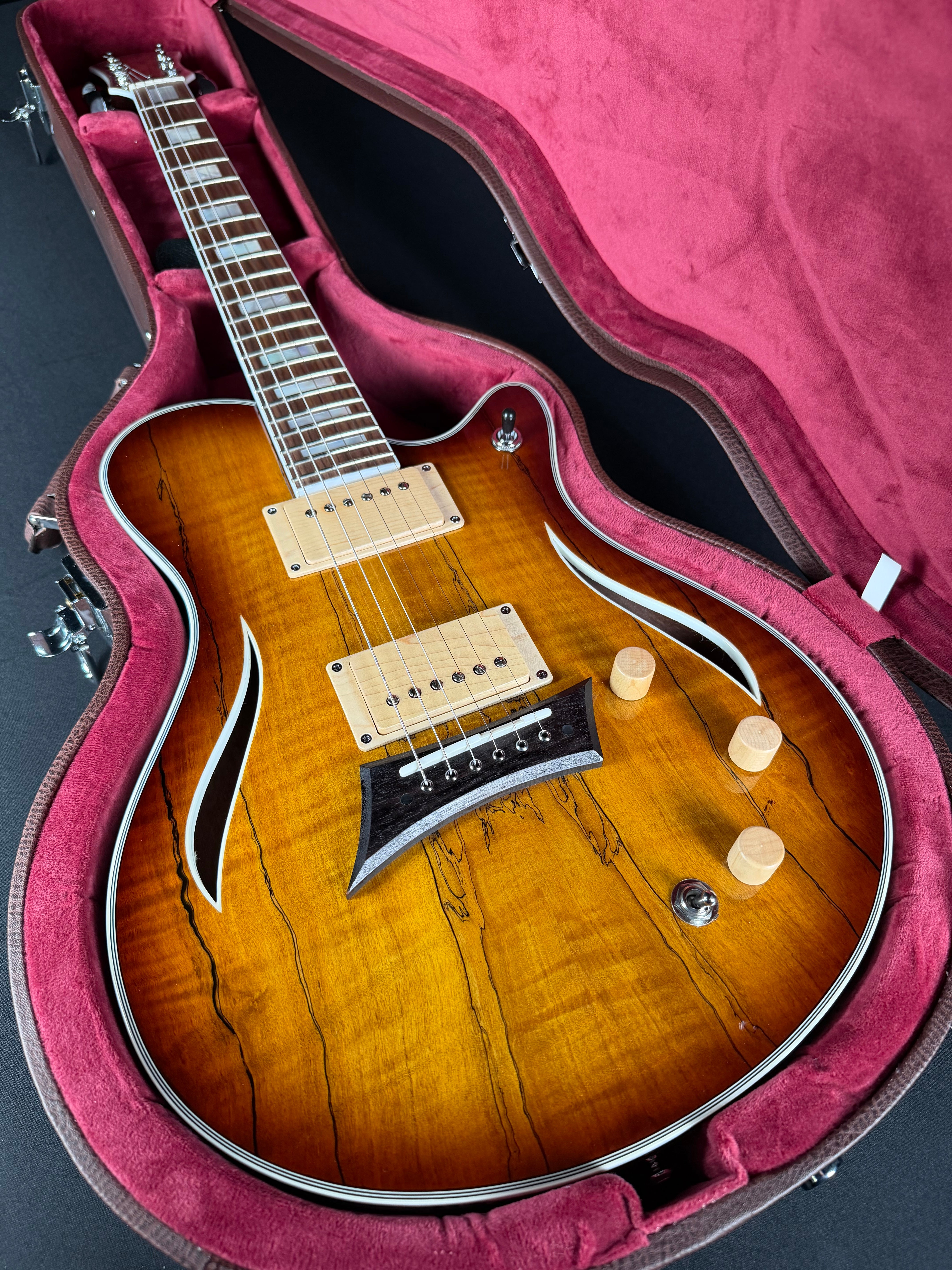 Michael Kelly Hybrid Special w/HSC - Spalted Flame Maple Top - Metronome Music Inc.